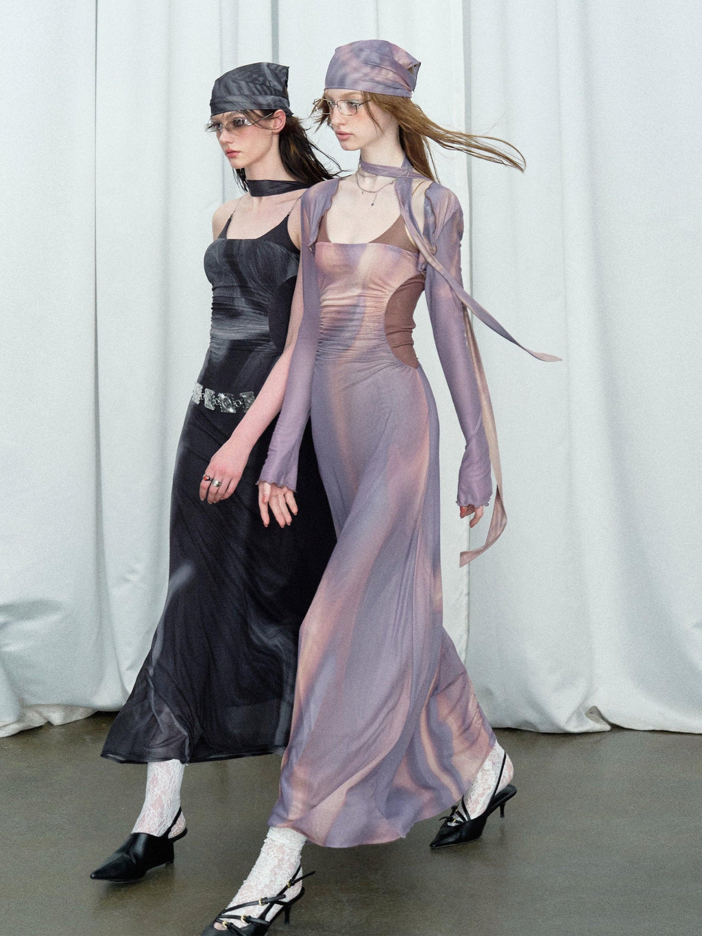 Of Akiva Elegant Satin Maxi Dress for Women