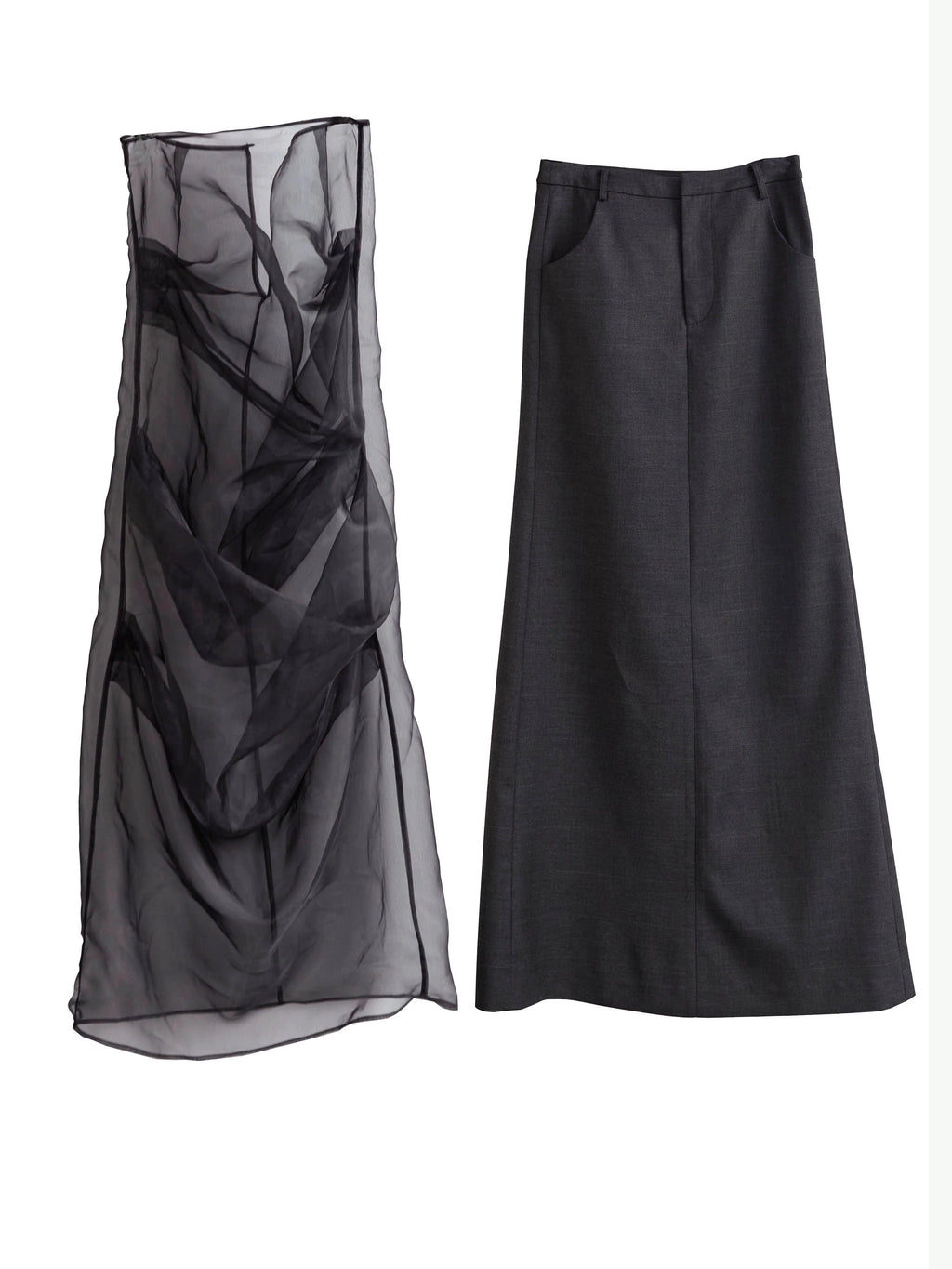 Elegant Two-Piece Maxi Skirt Set for Women - gallery