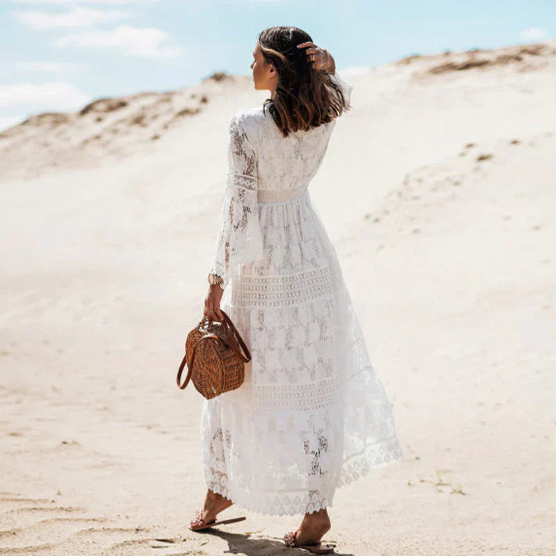 Bohemian-Inspired Long Sleeve Dress