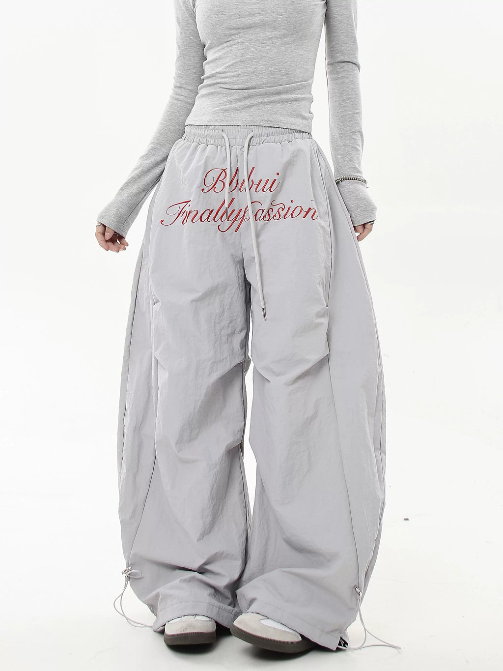 Scripted Devotion Parachute Pants Trousers for Women - gallery