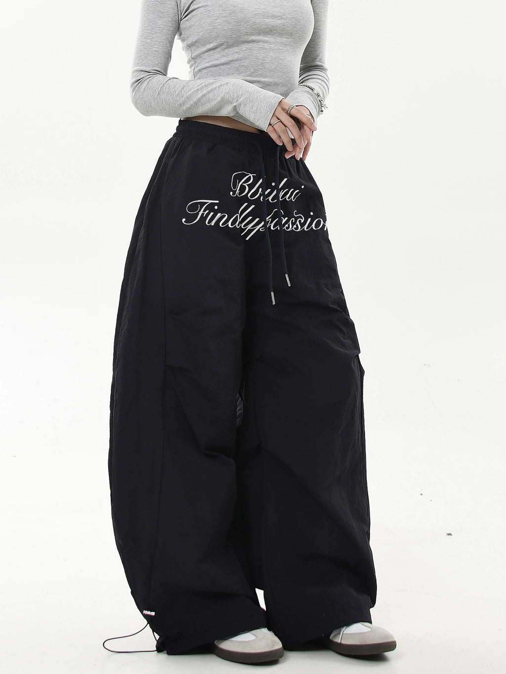Scripted Devotion Parachute Pants Trousers for Women - gallery