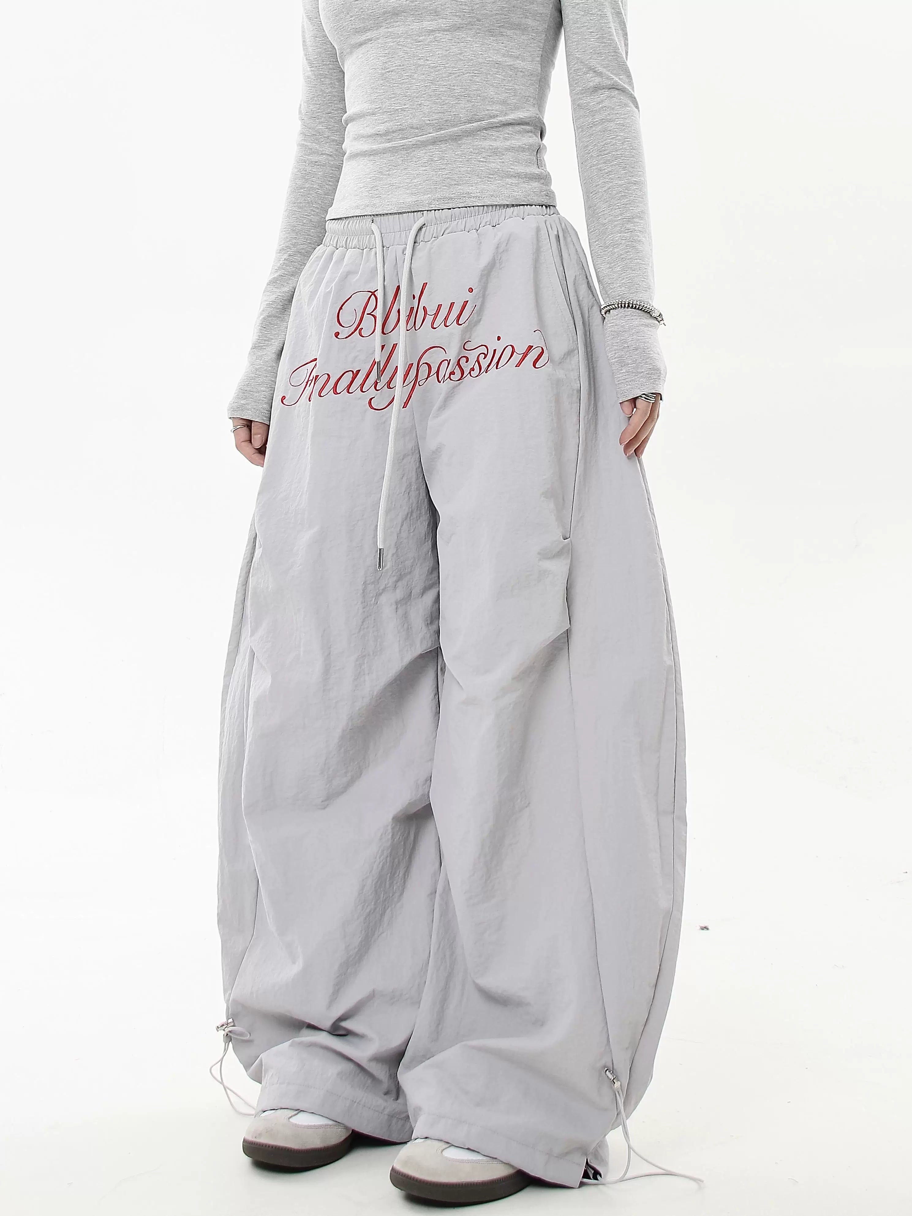 Scripted Devotion Parachute Pants Trousers for Women - gallery