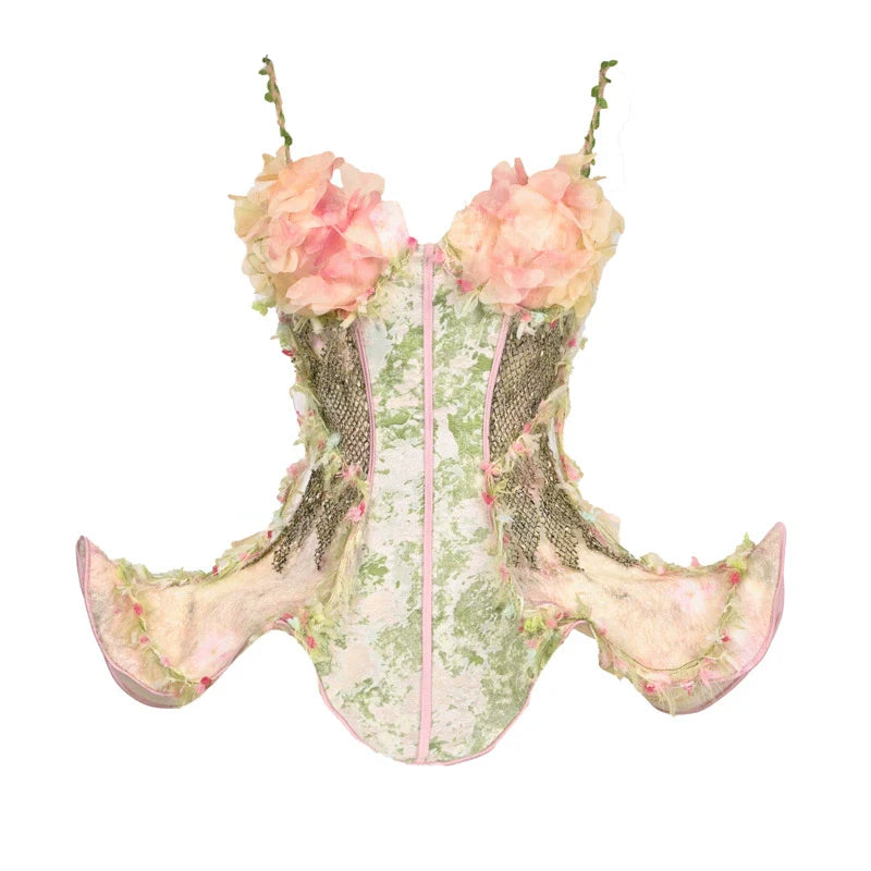 Garden Fairy Floral Dress Set for Women - Corset Only