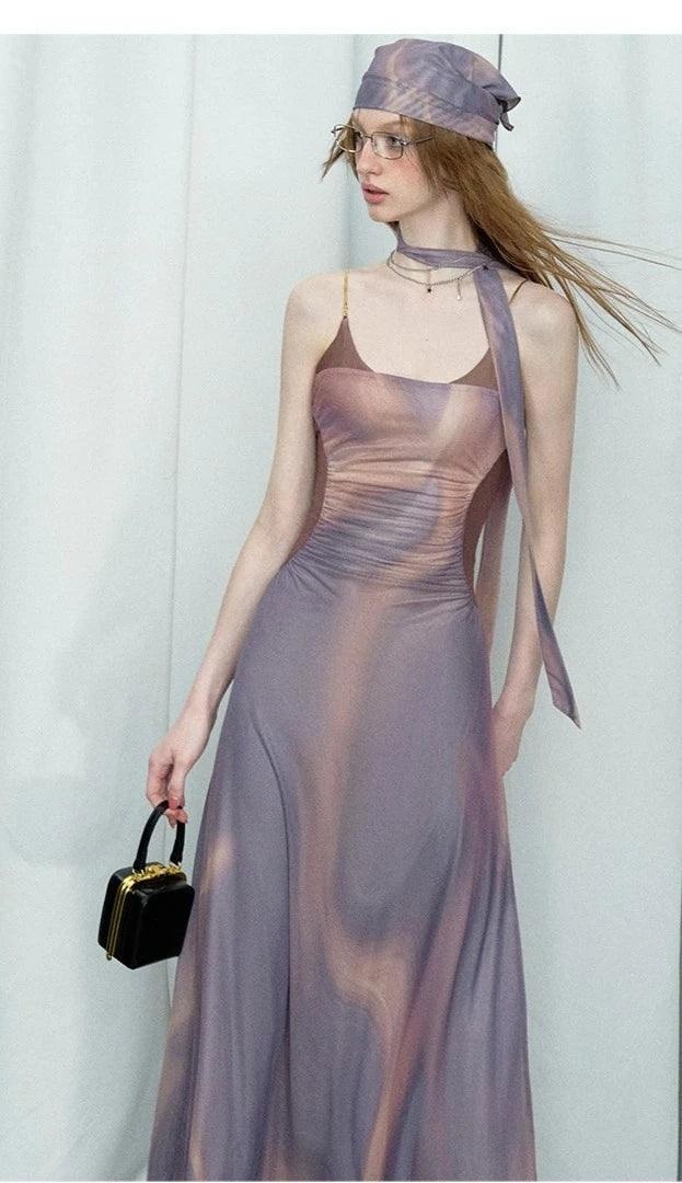 Of Akiva Elegant Satin Maxi Dress for Women - gallery