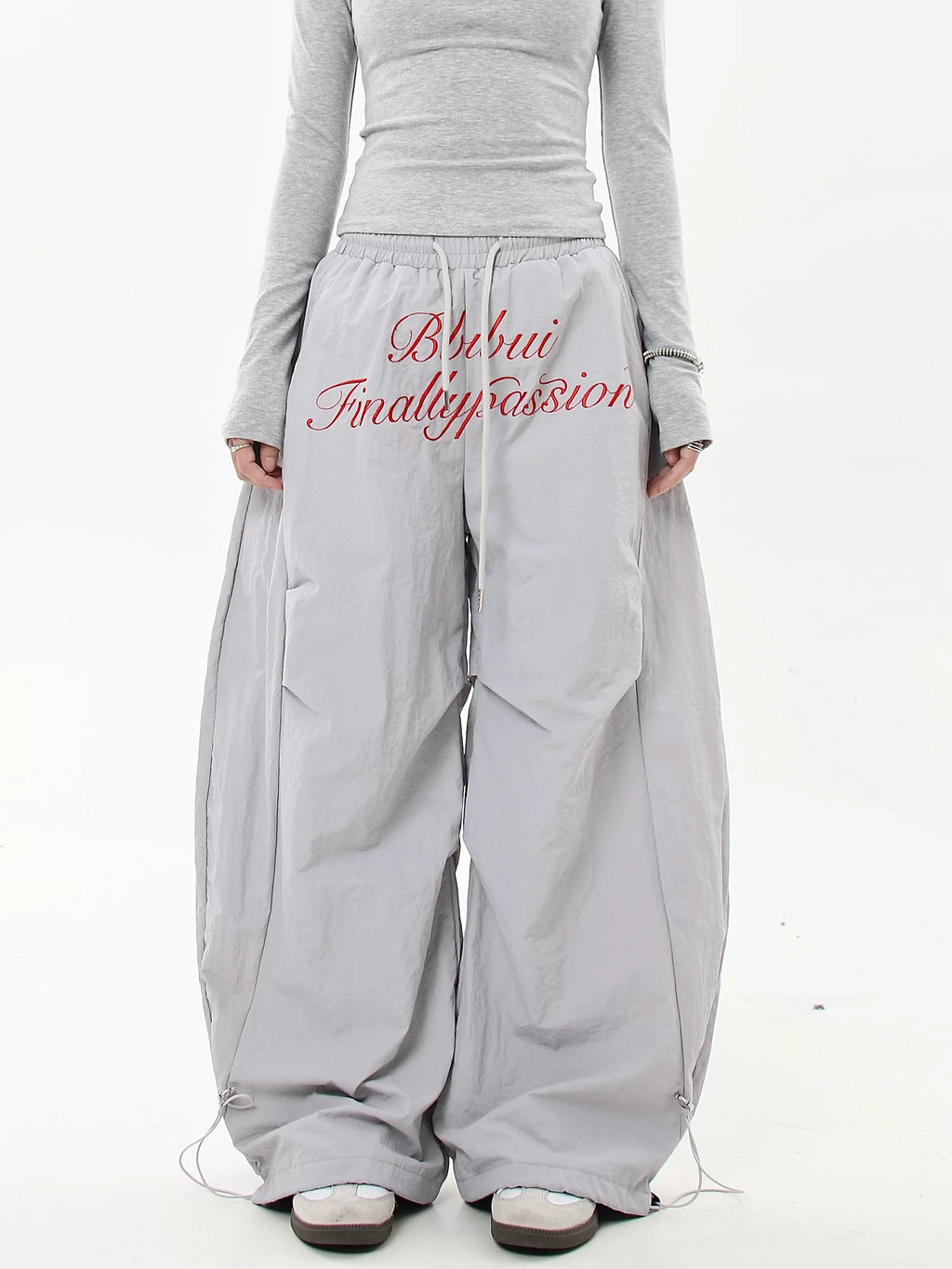 Scripted Devotion Parachute Pants Trousers for Women - gallery
