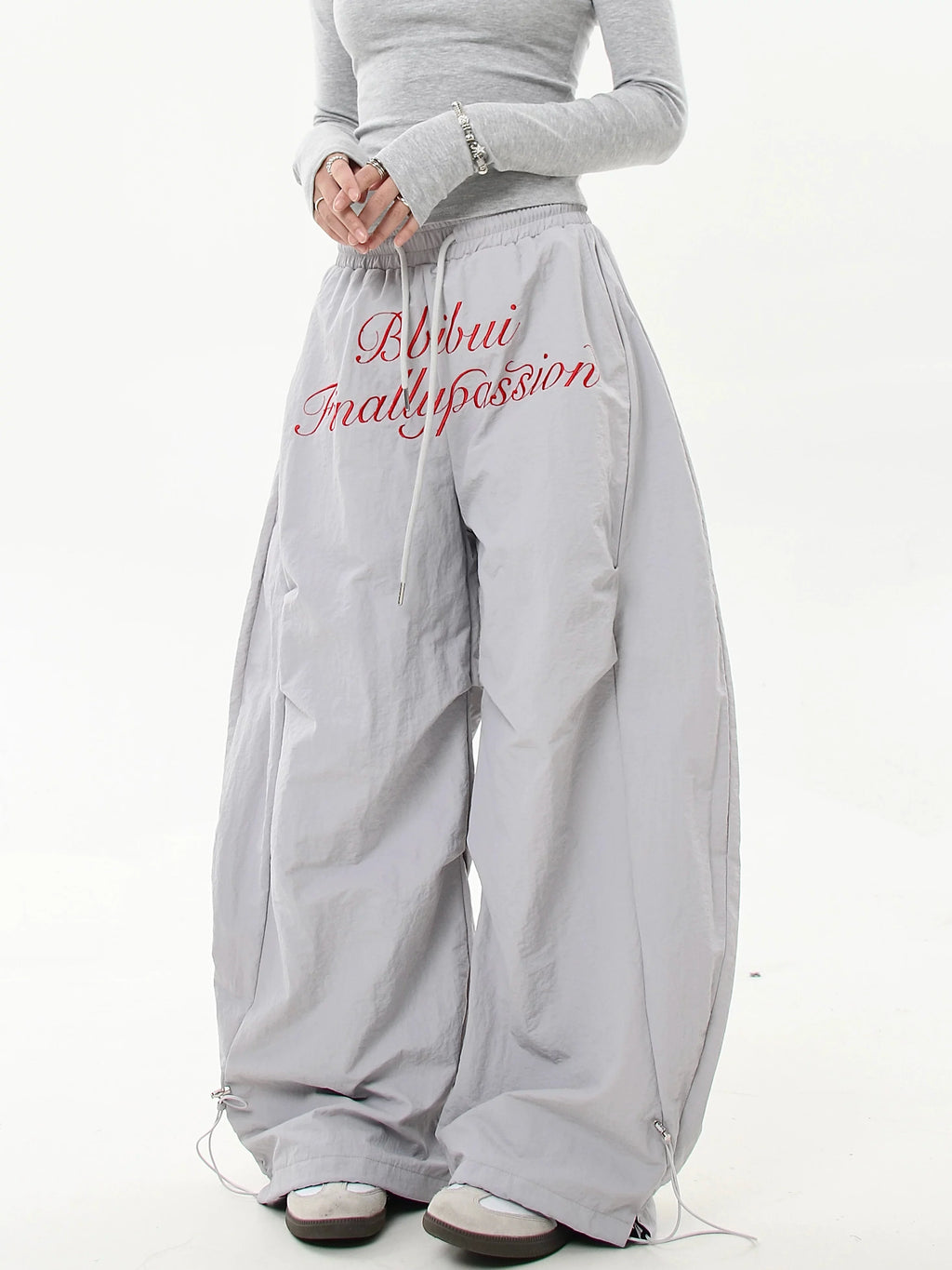 Scripted Devotion Parachute Pants Trousers for Women