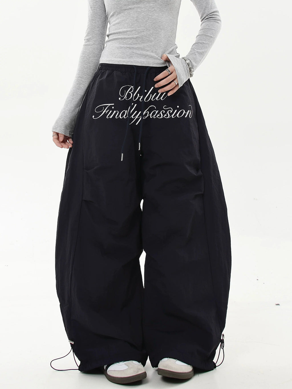 Scripted Devotion Parachute Pants Trousers for Women - gallery