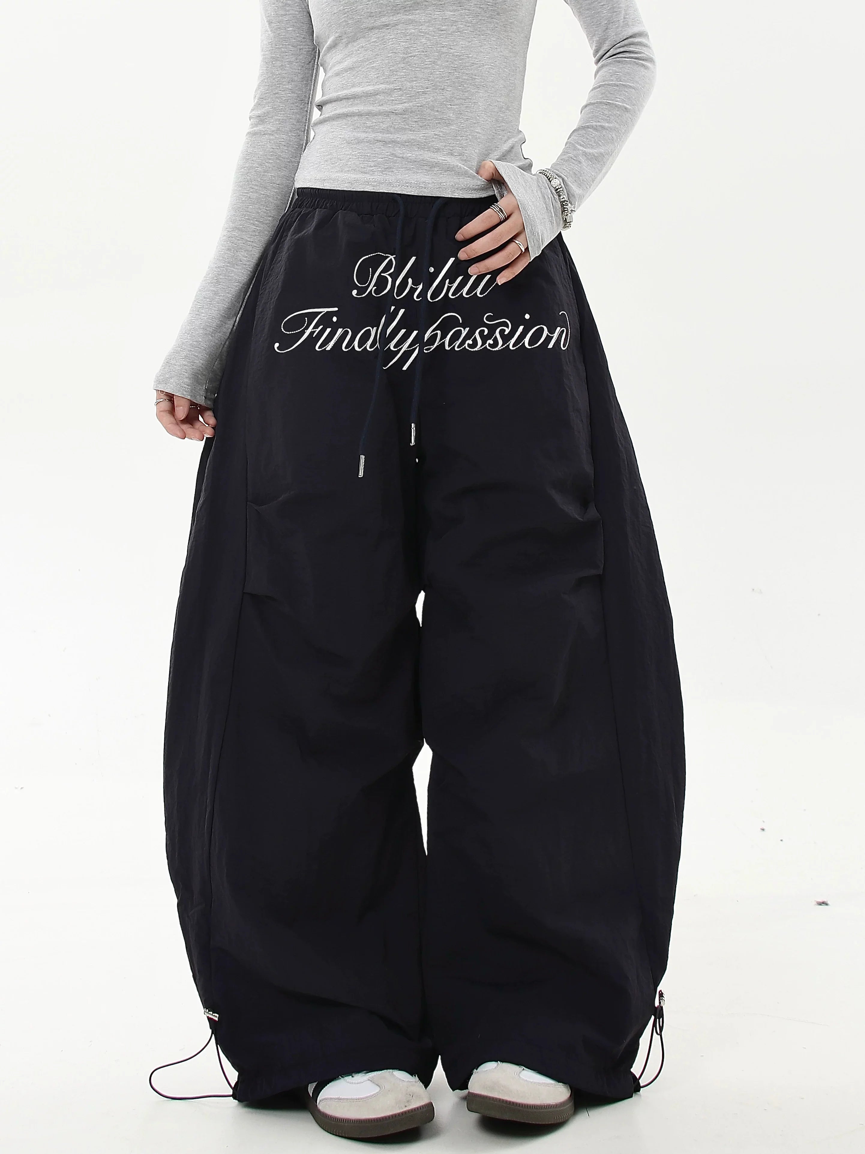 Scripted Devotion Parachute Pants Trousers for Women - gallery