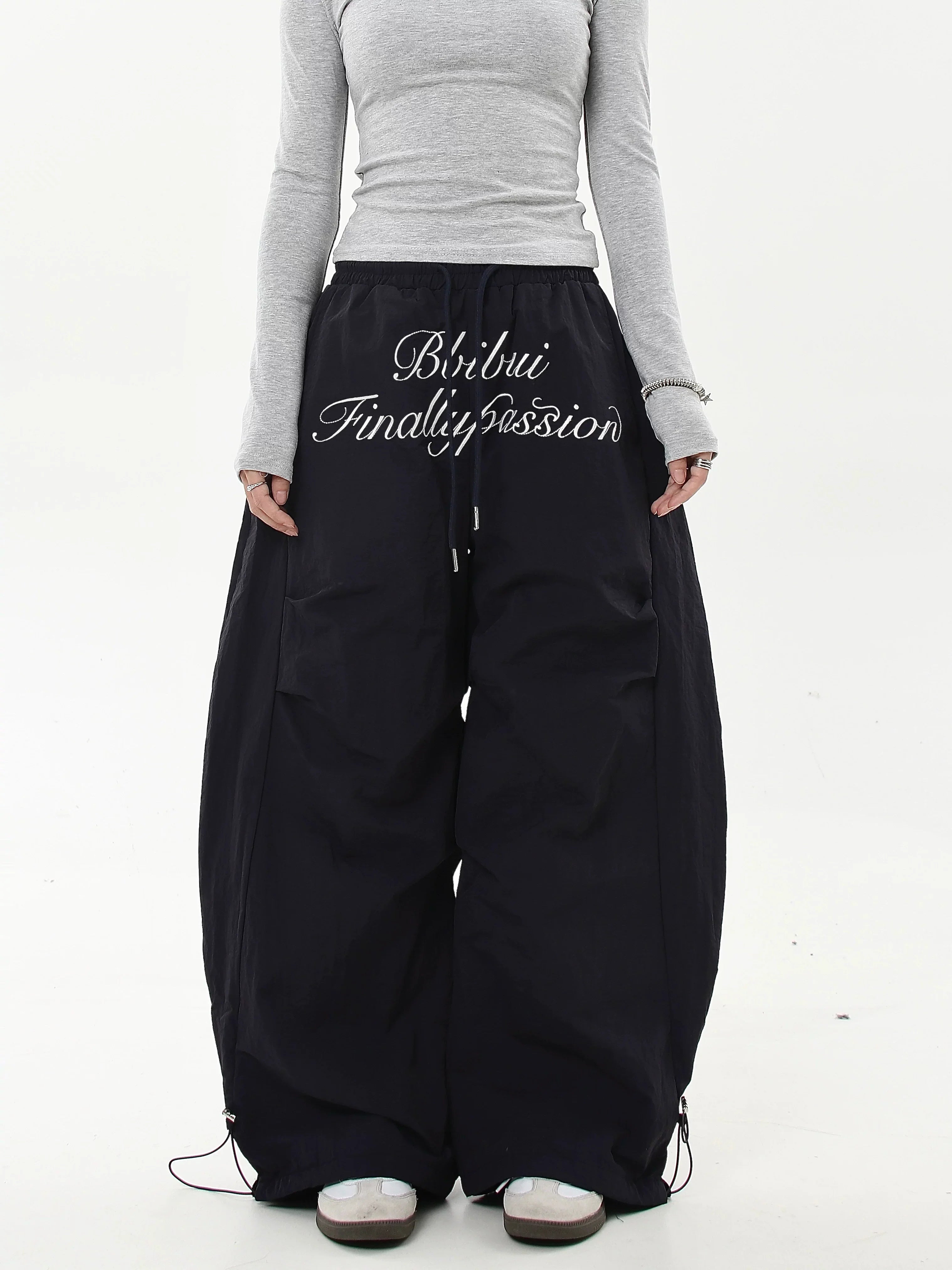 Scripted Devotion Parachute Pants Trousers for Women - gallery