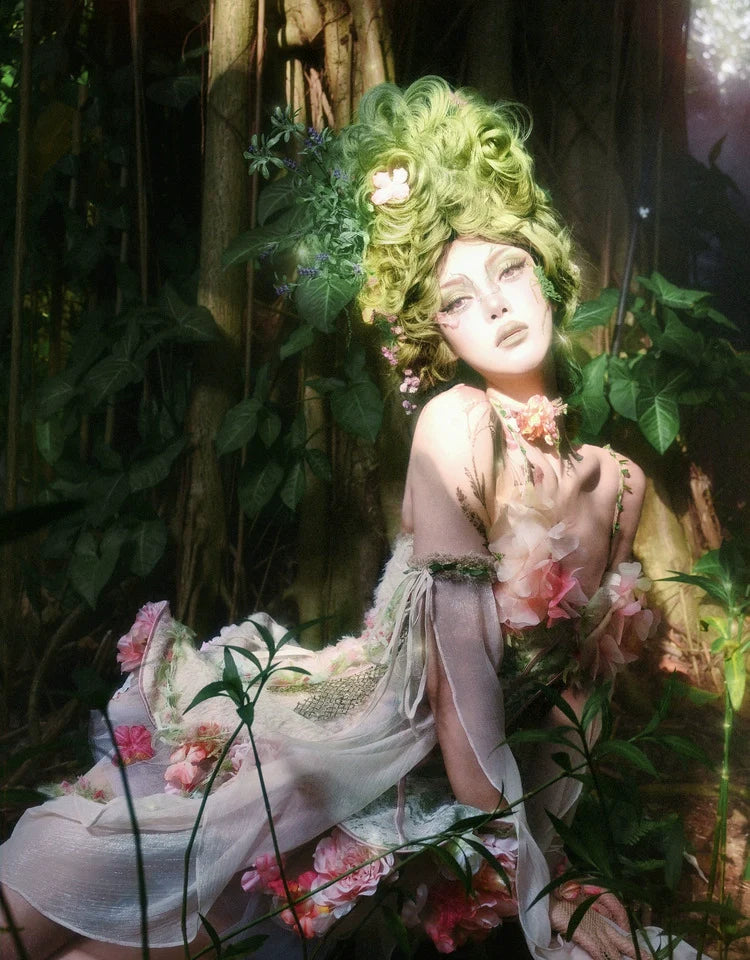 Garden Fairy Floral Dress Set for Women - gallery