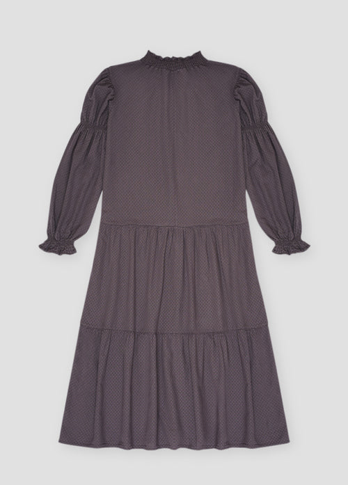 Brigette Organic Cotton Midi Dress for Women — Plum - gallery