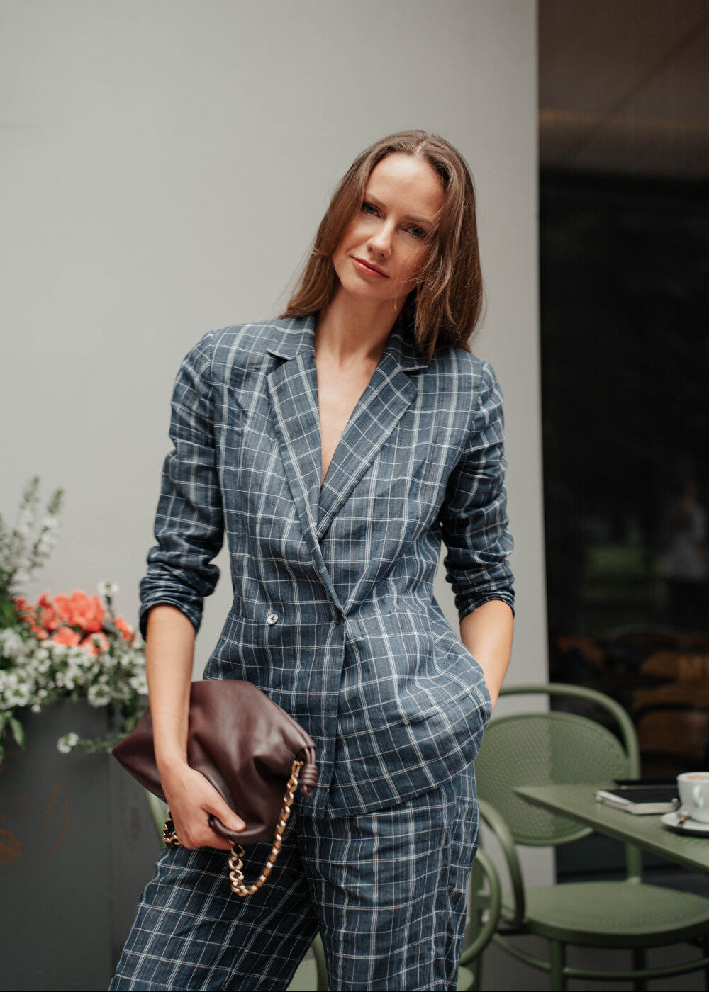 Sustainable Organic Linen Blazer for Women