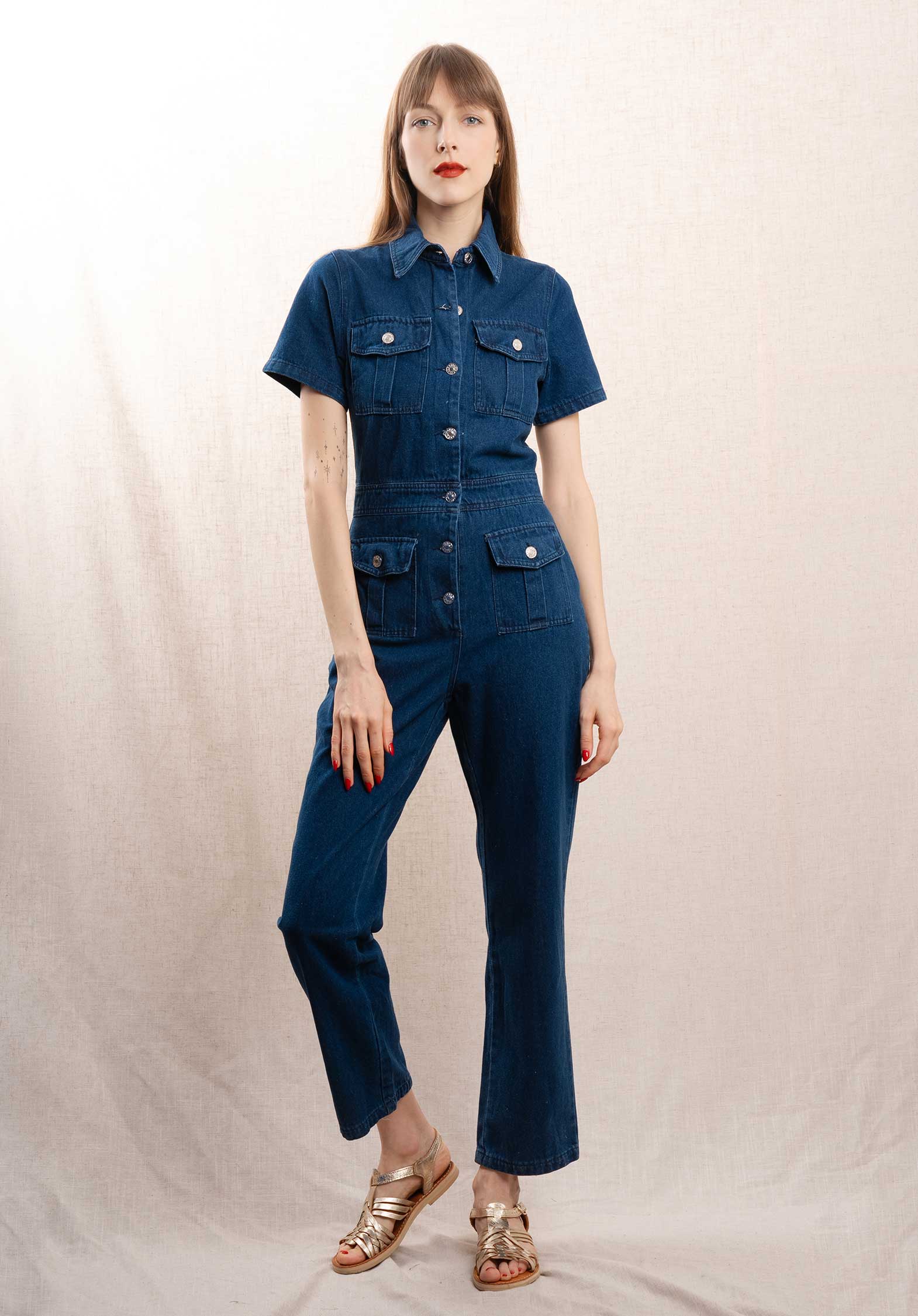 Classic Relaxed Denim Jumpsuit for Women — Everyday Style