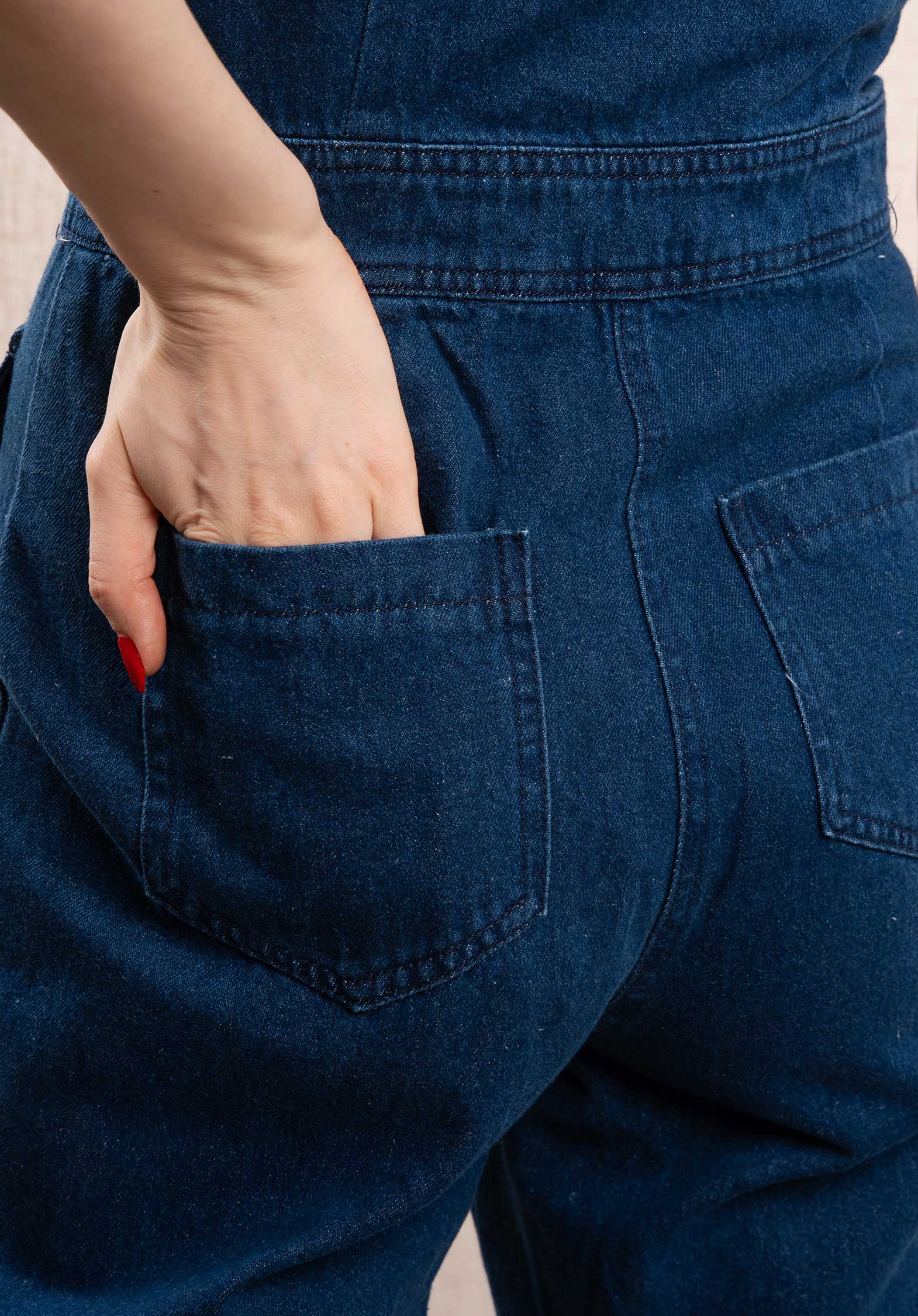 Classic Relaxed Denim Jumpsuit for Women — Everyday Style - gallery