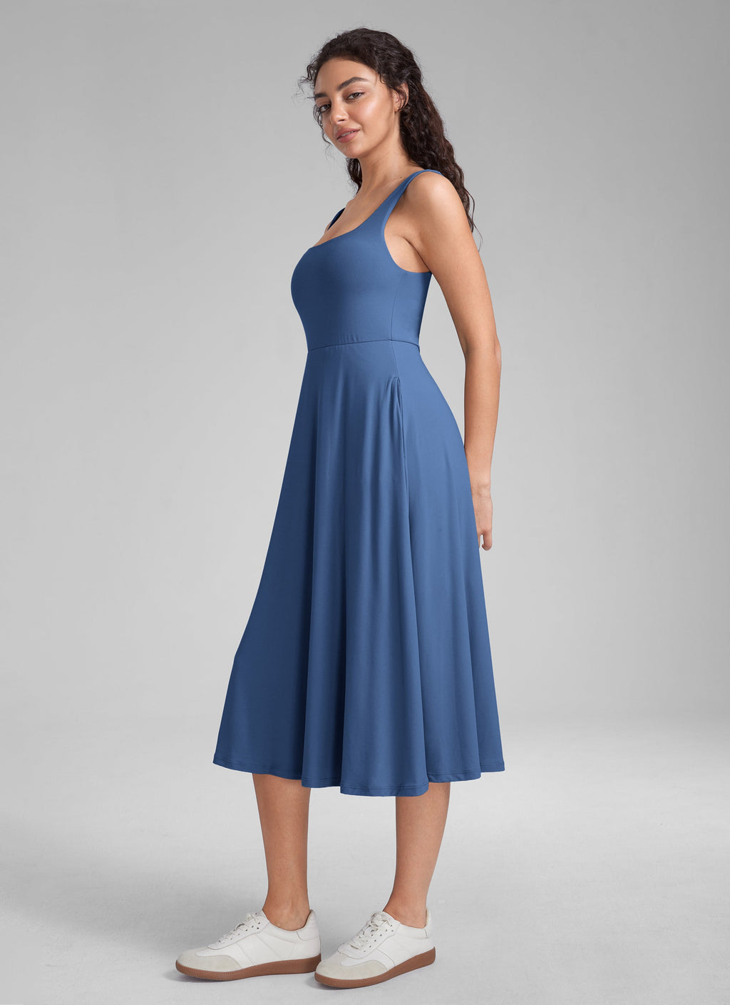 Cloudweight Double Lined Pocket Midi Dress - gallery