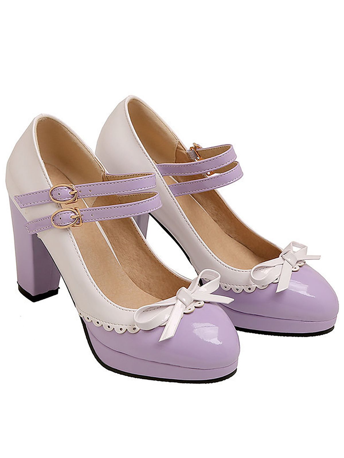 Retro Mary Jane High Heels Shoes for Women - gallery