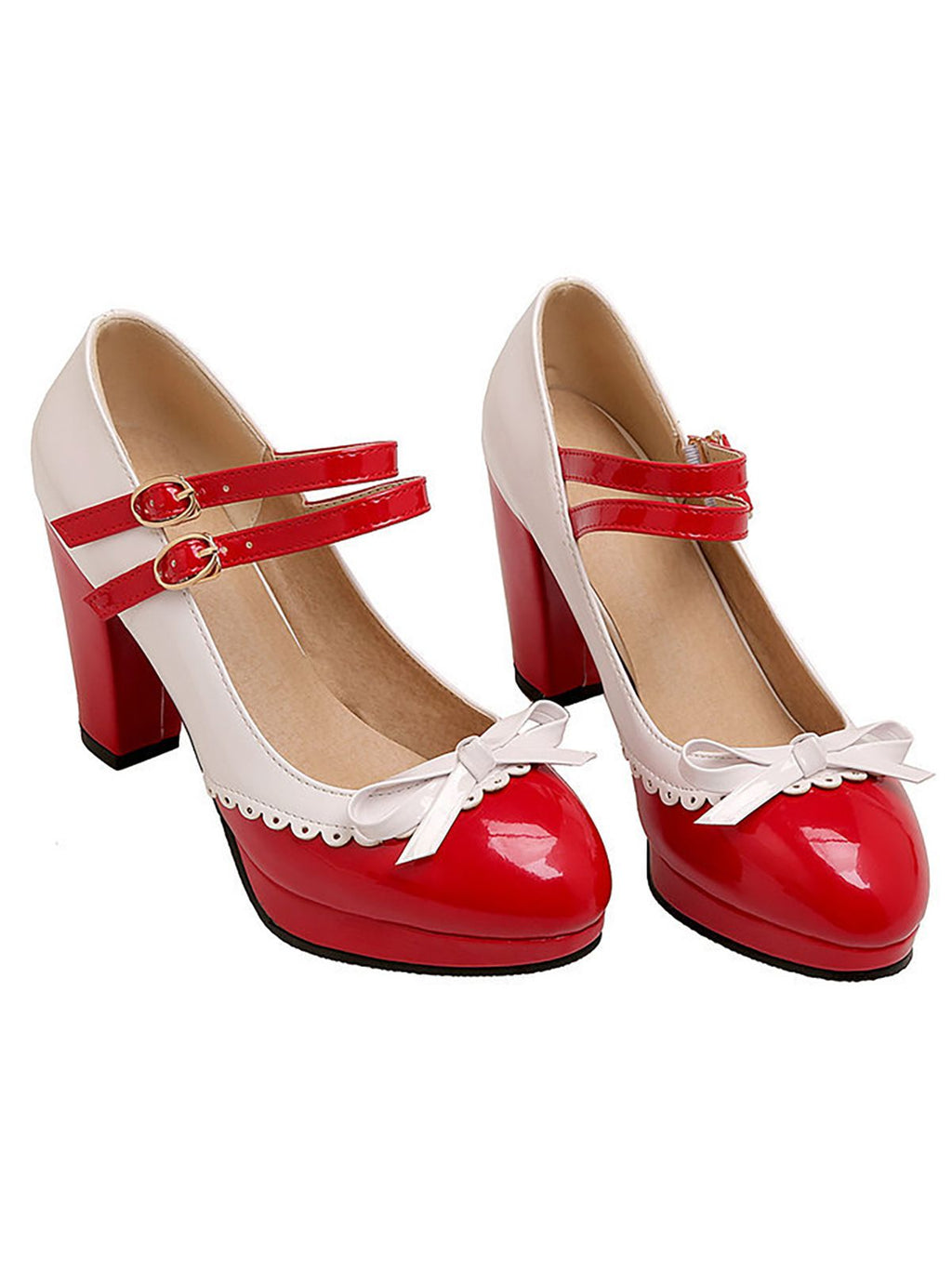 Retro Mary Jane High Heels Shoes for Women - gallery