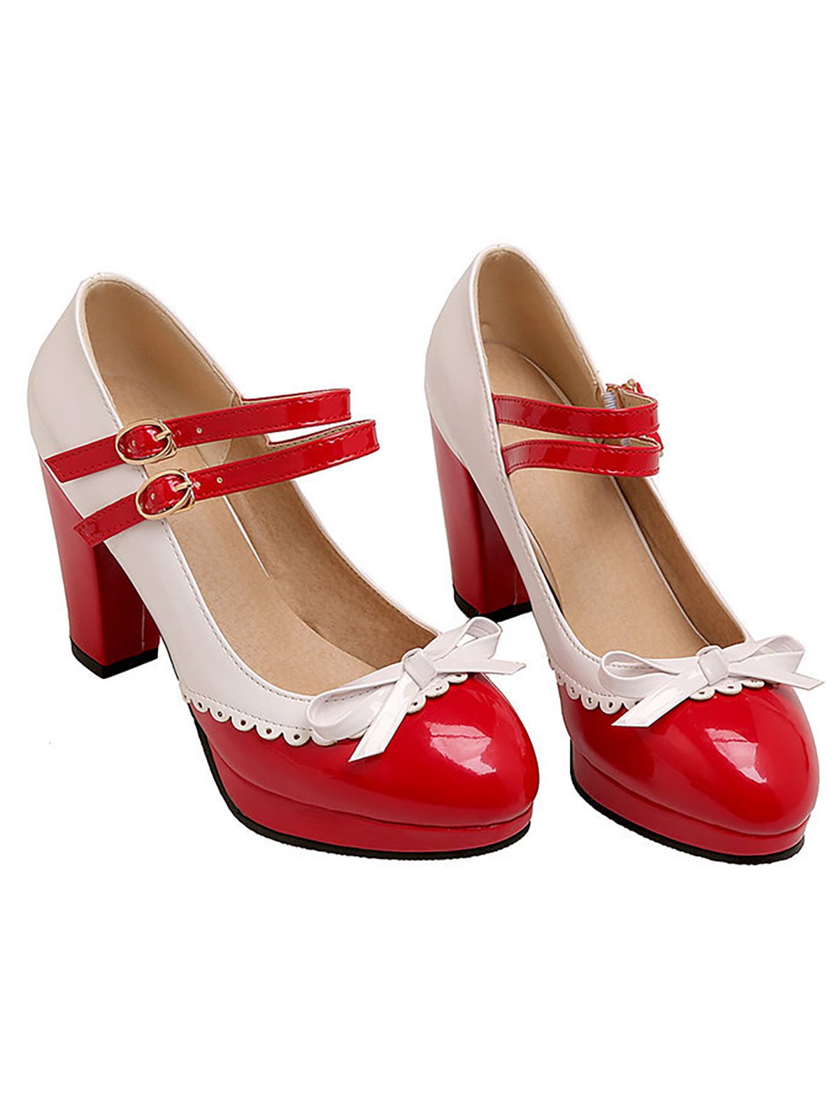 Retro Mary Jane High Heels Shoes for Women - gallery