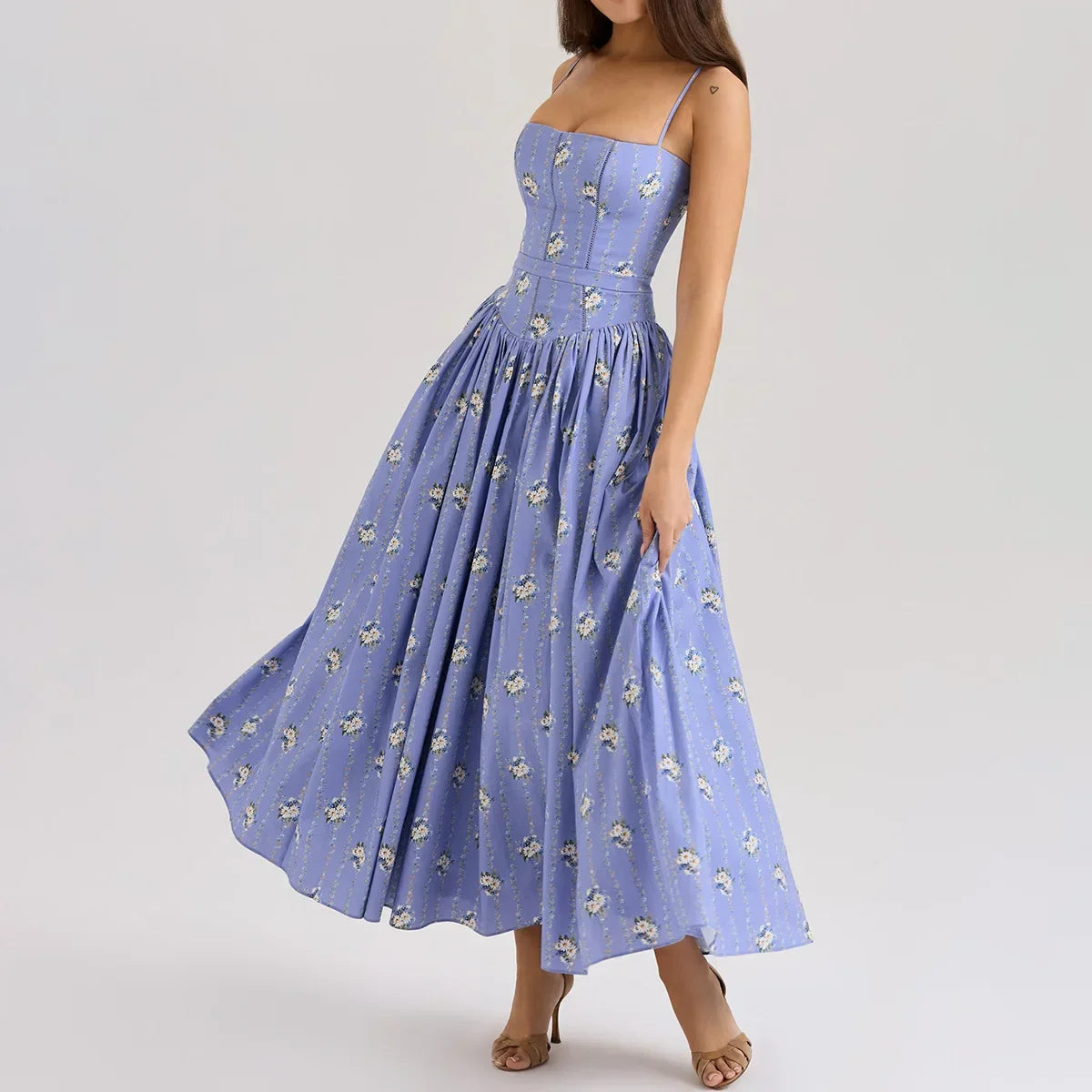 Olivietta's Floral Print Midi Sundress for Women - gallery