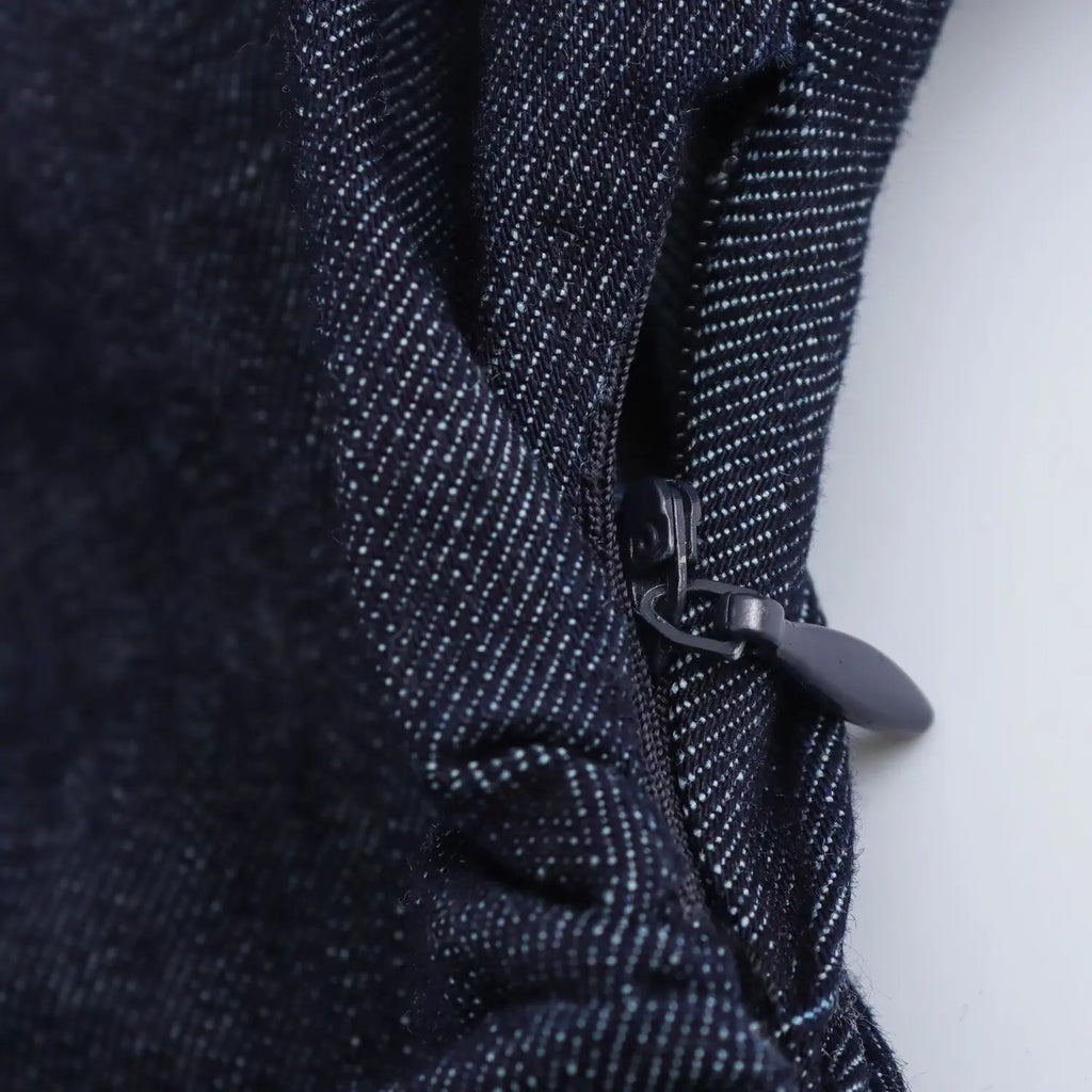 Snatched-Waist Denim Midi Dress for Women - gallery