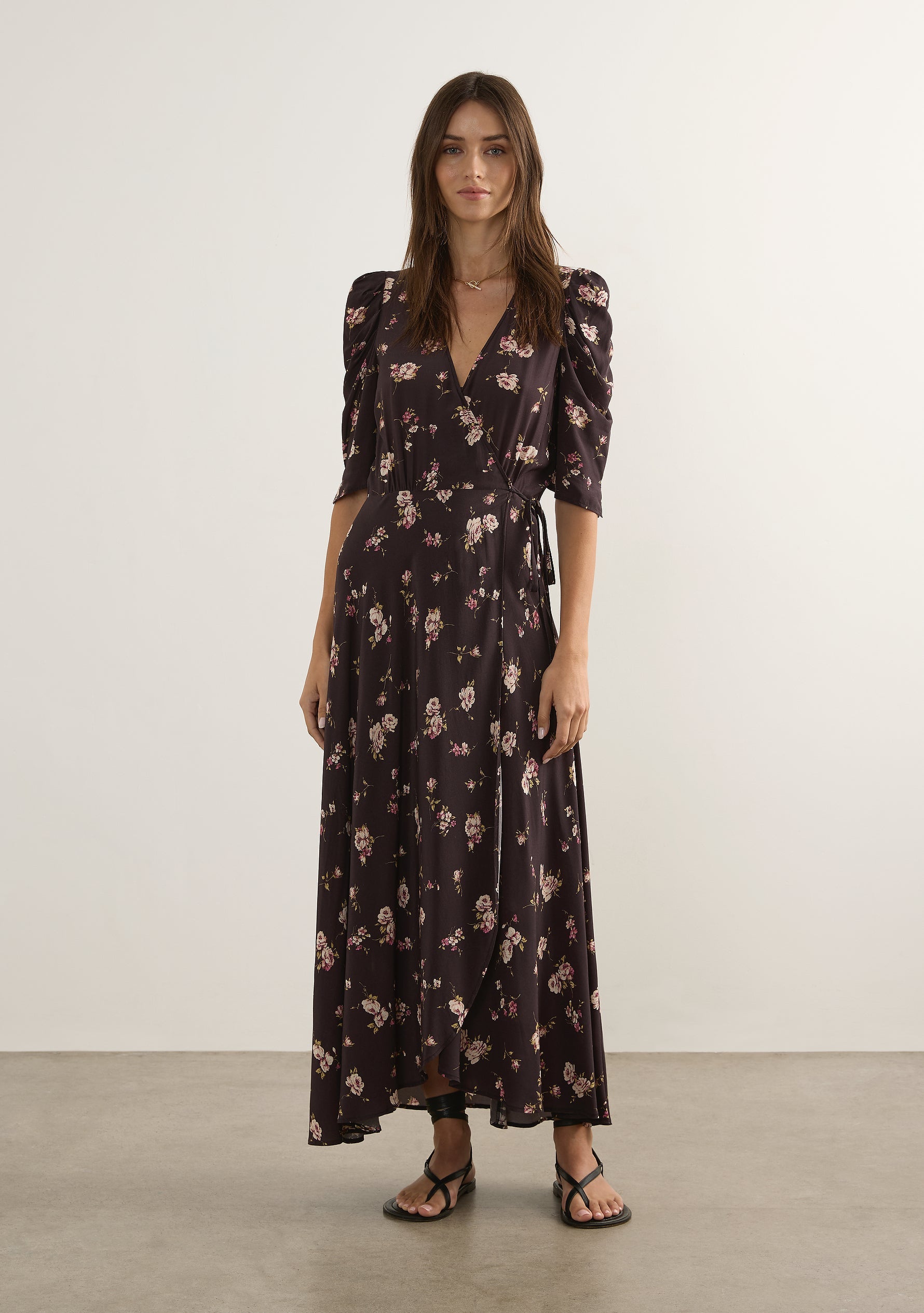 Cara Wrap Maxi Dress for Women