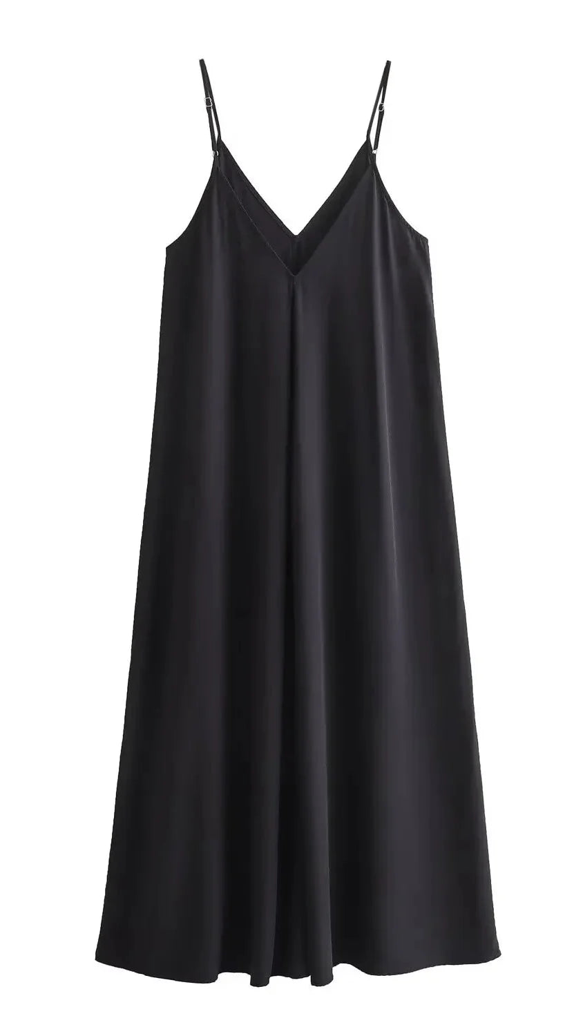 Backless V-Neck Spaghetti Strap Maxi Dress for Women - gallery