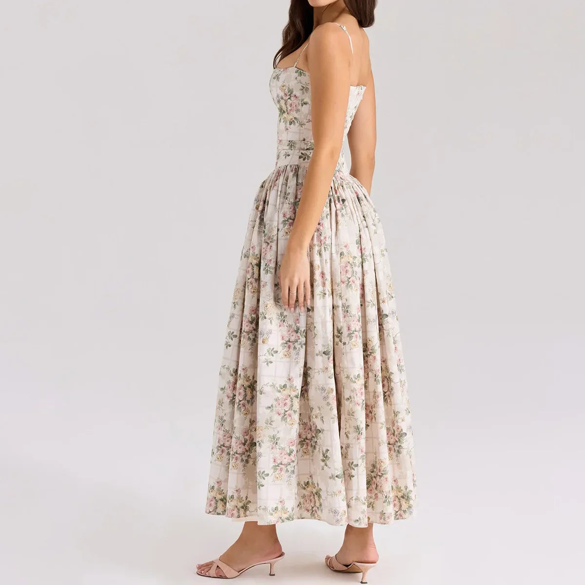 Olivietta's Floral Print Midi Sundress for Women - gallery