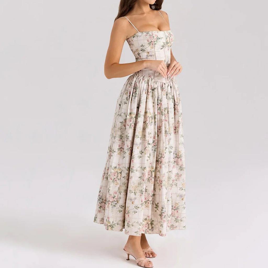 Olivietta's Floral Print Midi Sundress for Women - gallery
