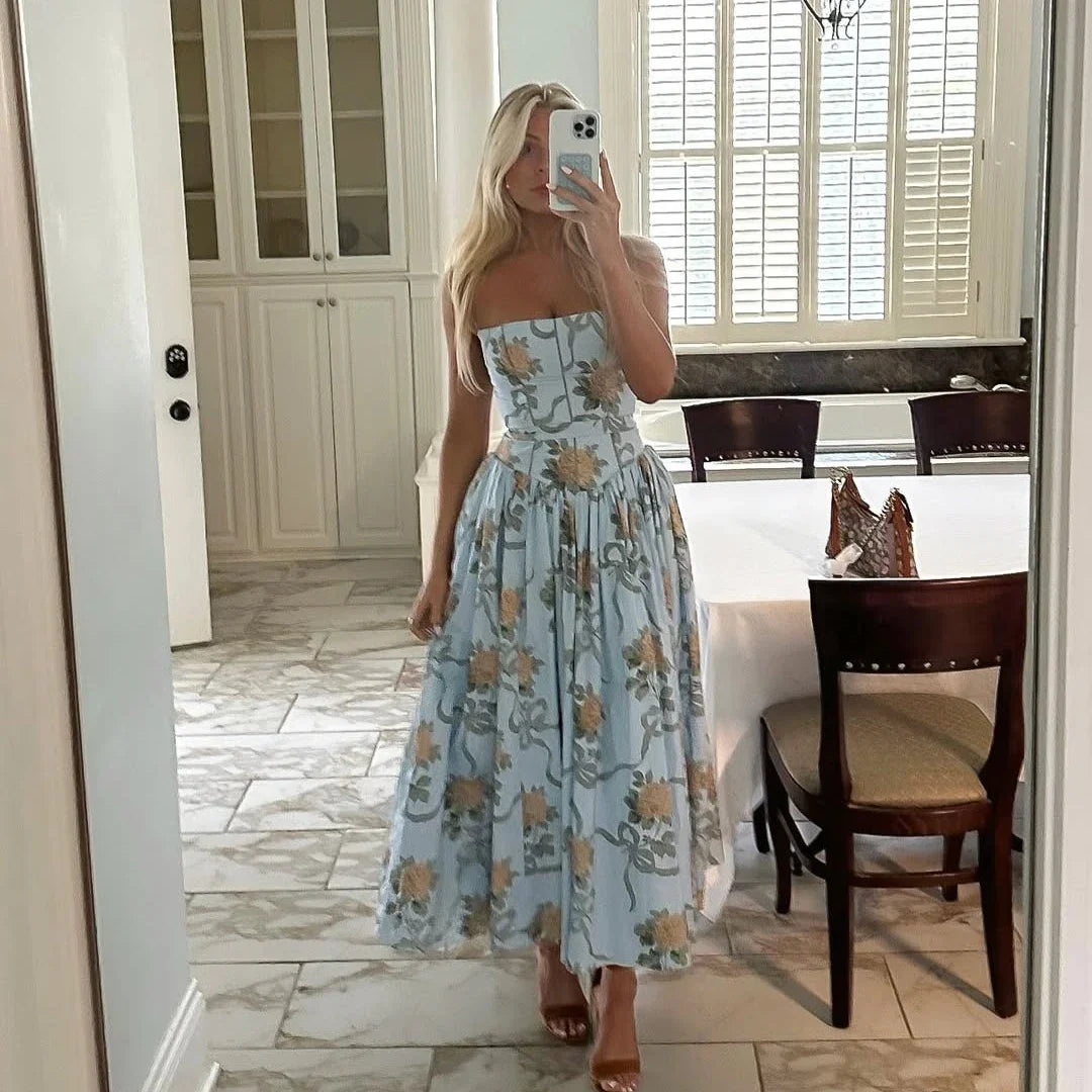 Olivietta's Floral Print Midi Sundress for Women - gallery