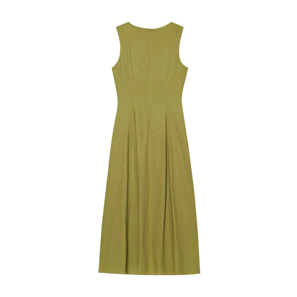 Square Neck Midi Dress for Women - gallery