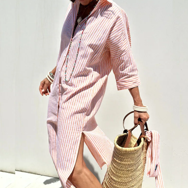 Neda - Stylish Striped Dress
