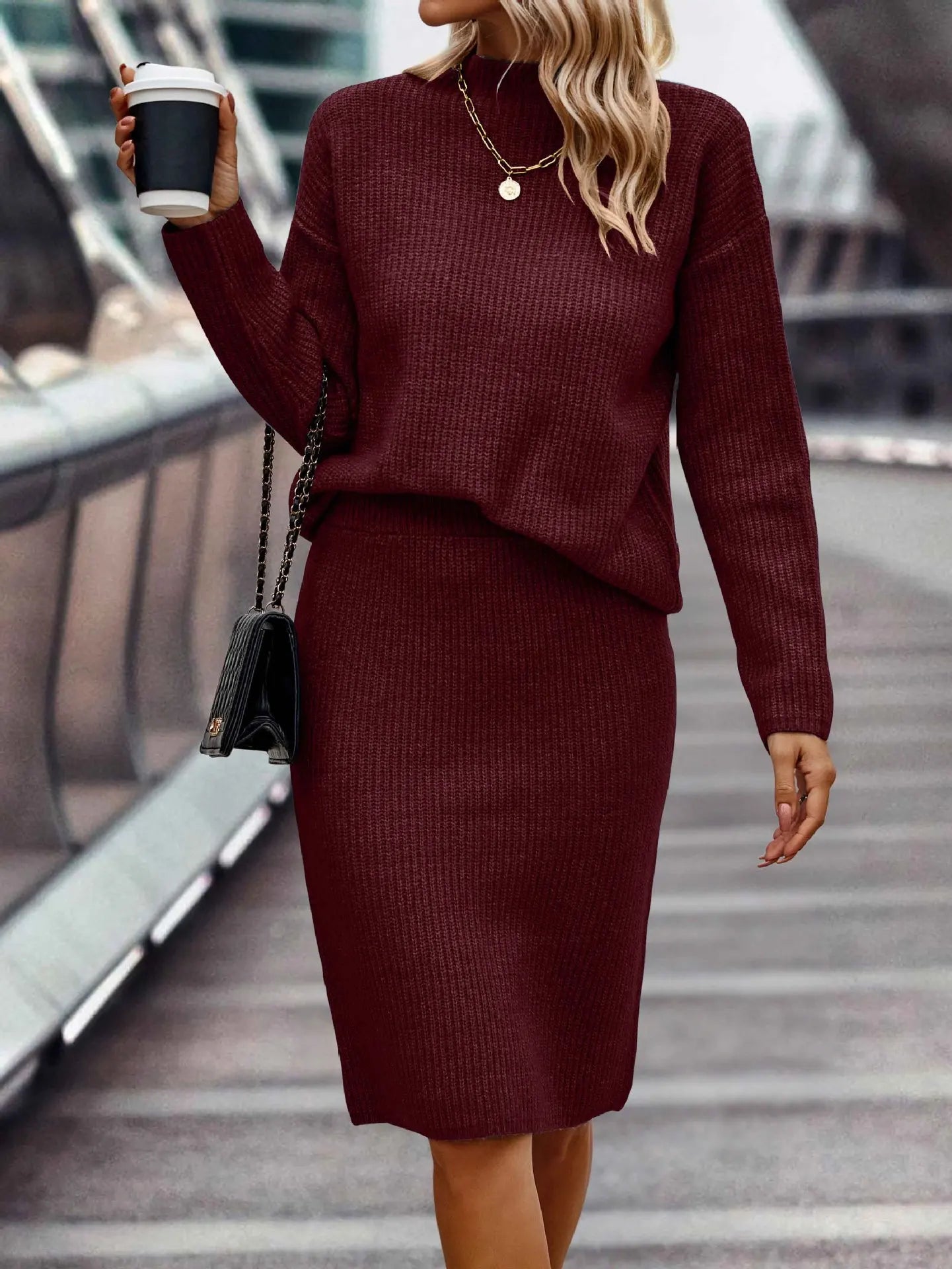 Matching Sweater and Skirt Set