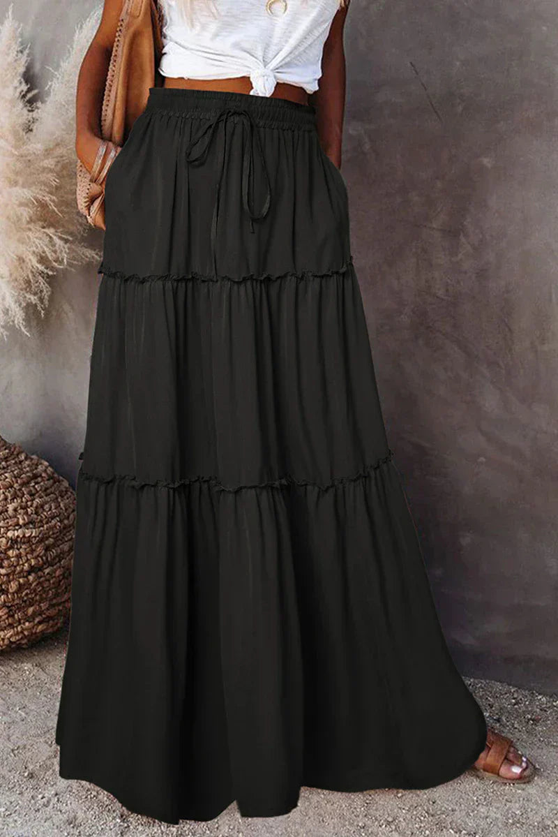 Jasemine - Bohemian Skirts with Elastic Waistband