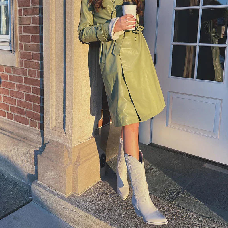 Stylish Metallic Cowboy Boots