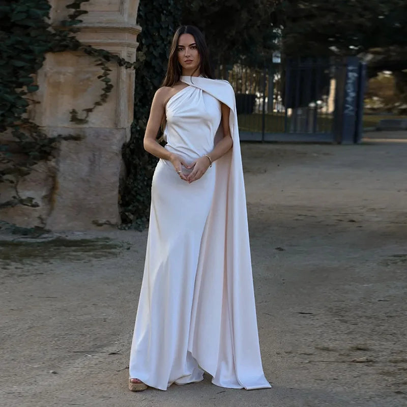 Ramona - Backless Satin Dress for Women