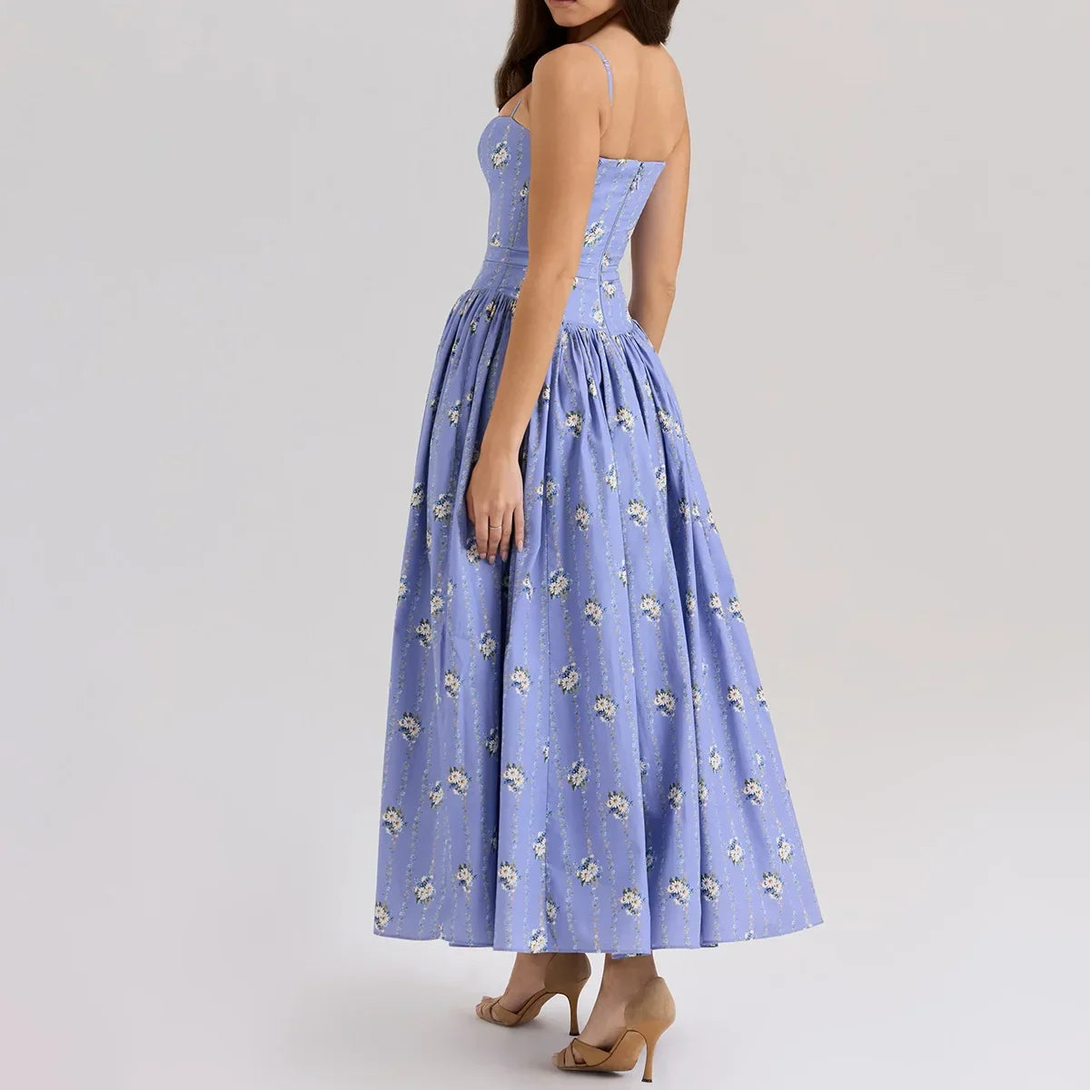 Olivietta's Floral Print Midi Sundress for Women - gallery