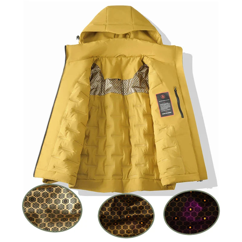 Jnln Waterproof Fleece Jackets, Winter Thermal Windbreaker for Women - gallery