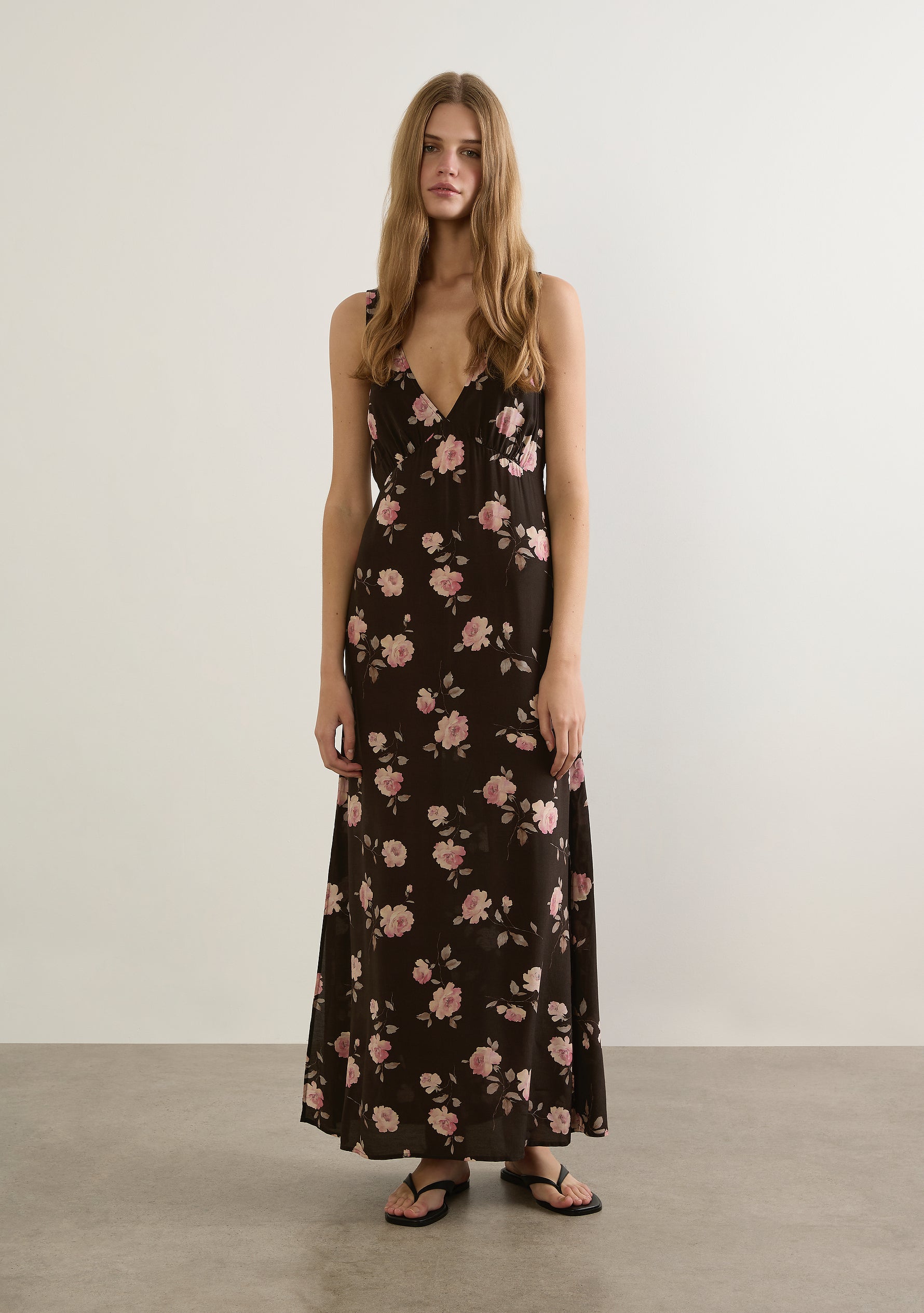 River Floral Print Maxi Dress for Women