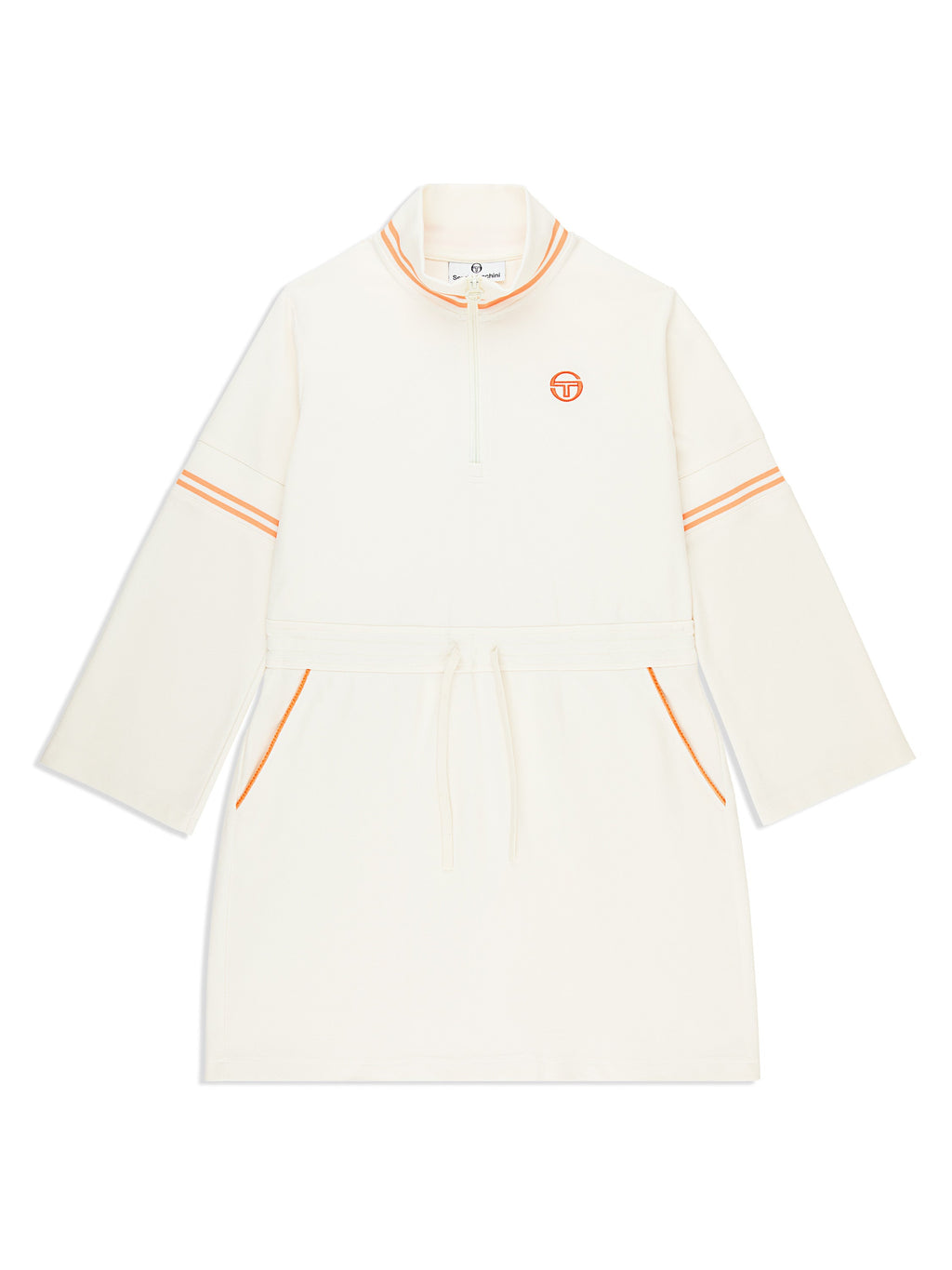 Performance Twill Zip Dress for Women — Sporty Drawstring Style - gallery