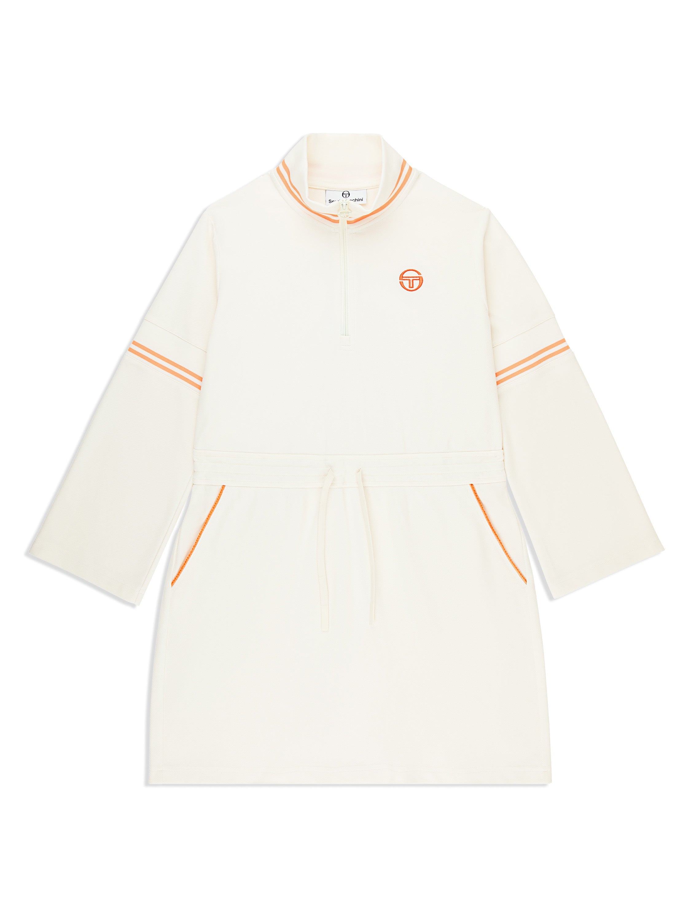 Performance Twill Zip Dress for Women — Sporty Drawstring Style - gallery