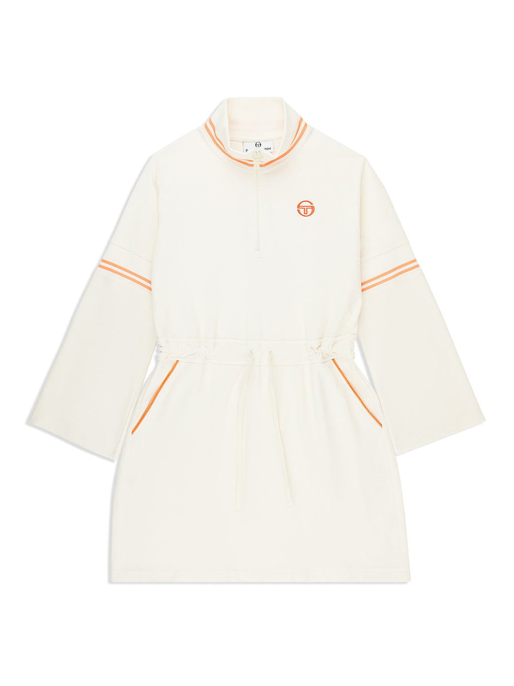 Performance Twill Zip Dress for Women — Sporty Drawstring Style - gallery
