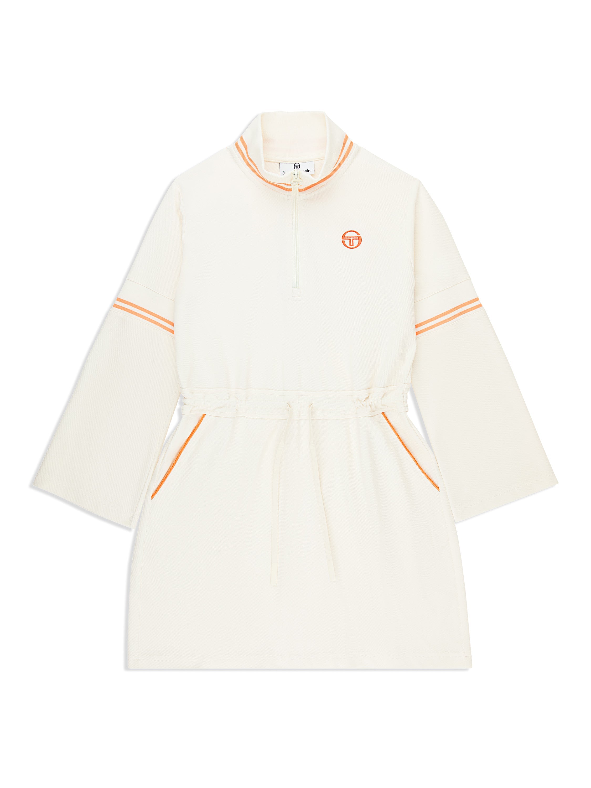Performance Twill Zip Dress for Women — Sporty Drawstring Style - gallery