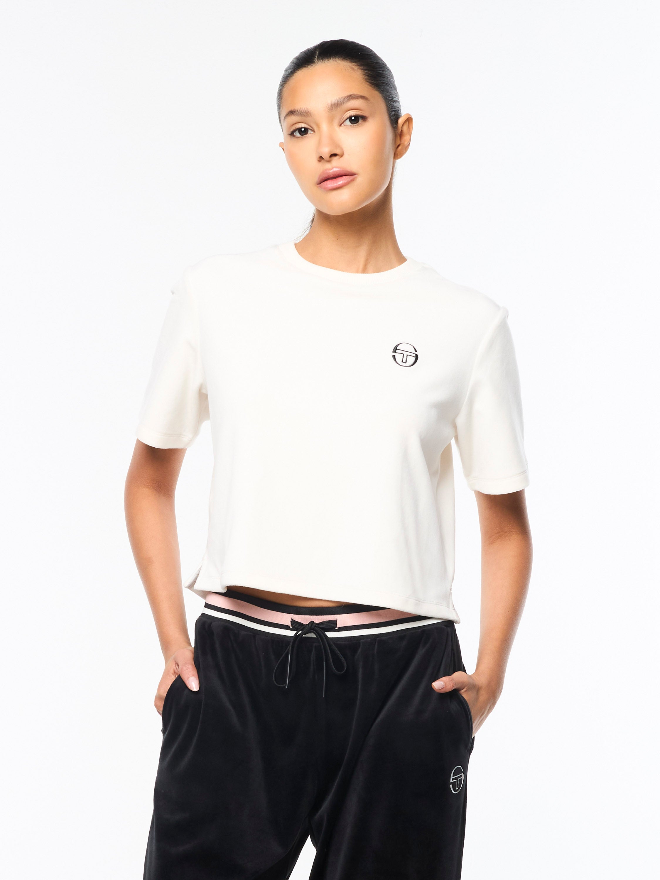 Adele Velour T-Shirt for Women — Sporty Comfort Fit