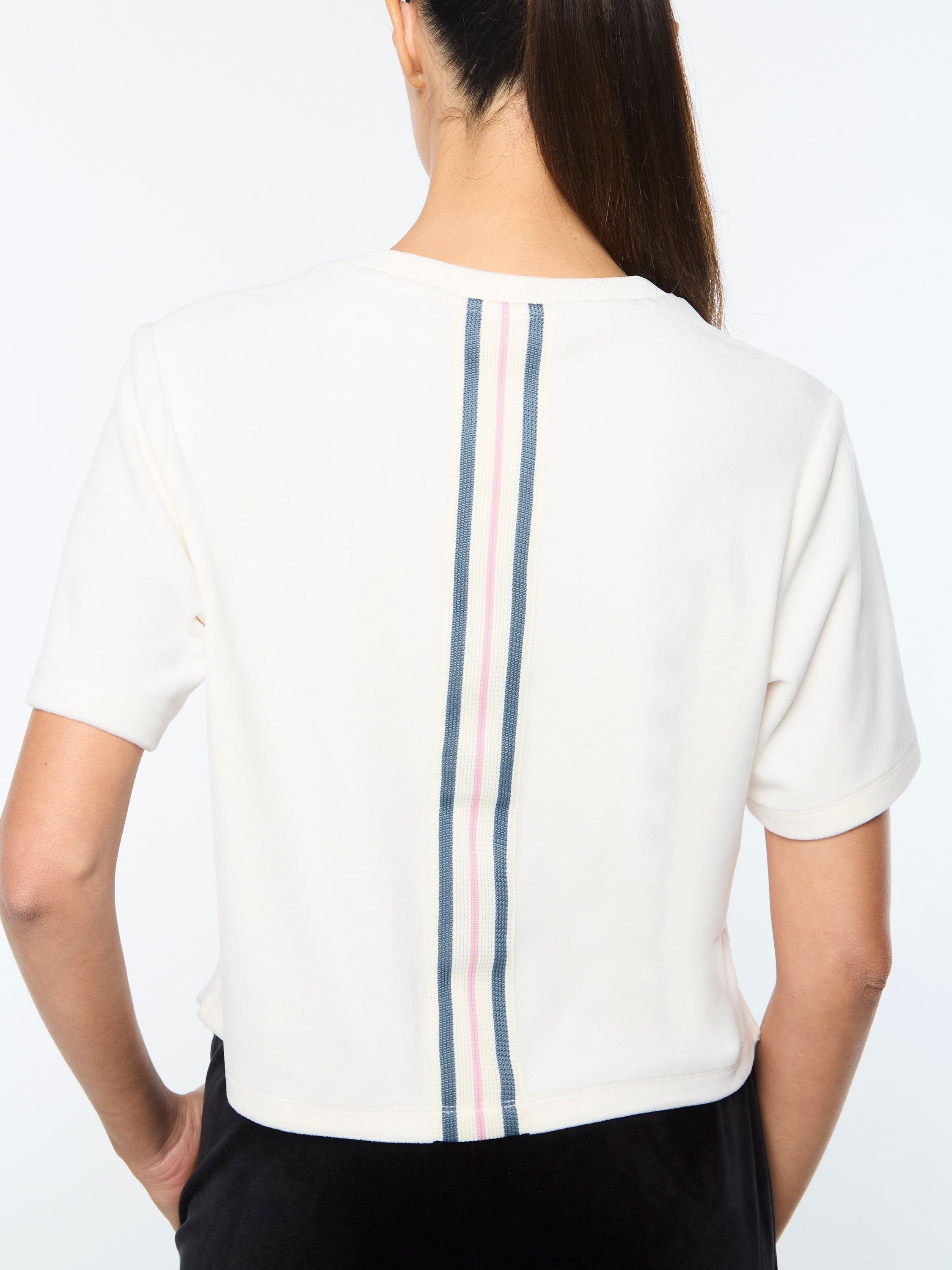 Adele Velour T-Shirt for Women — Sporty Comfort Fit - gallery