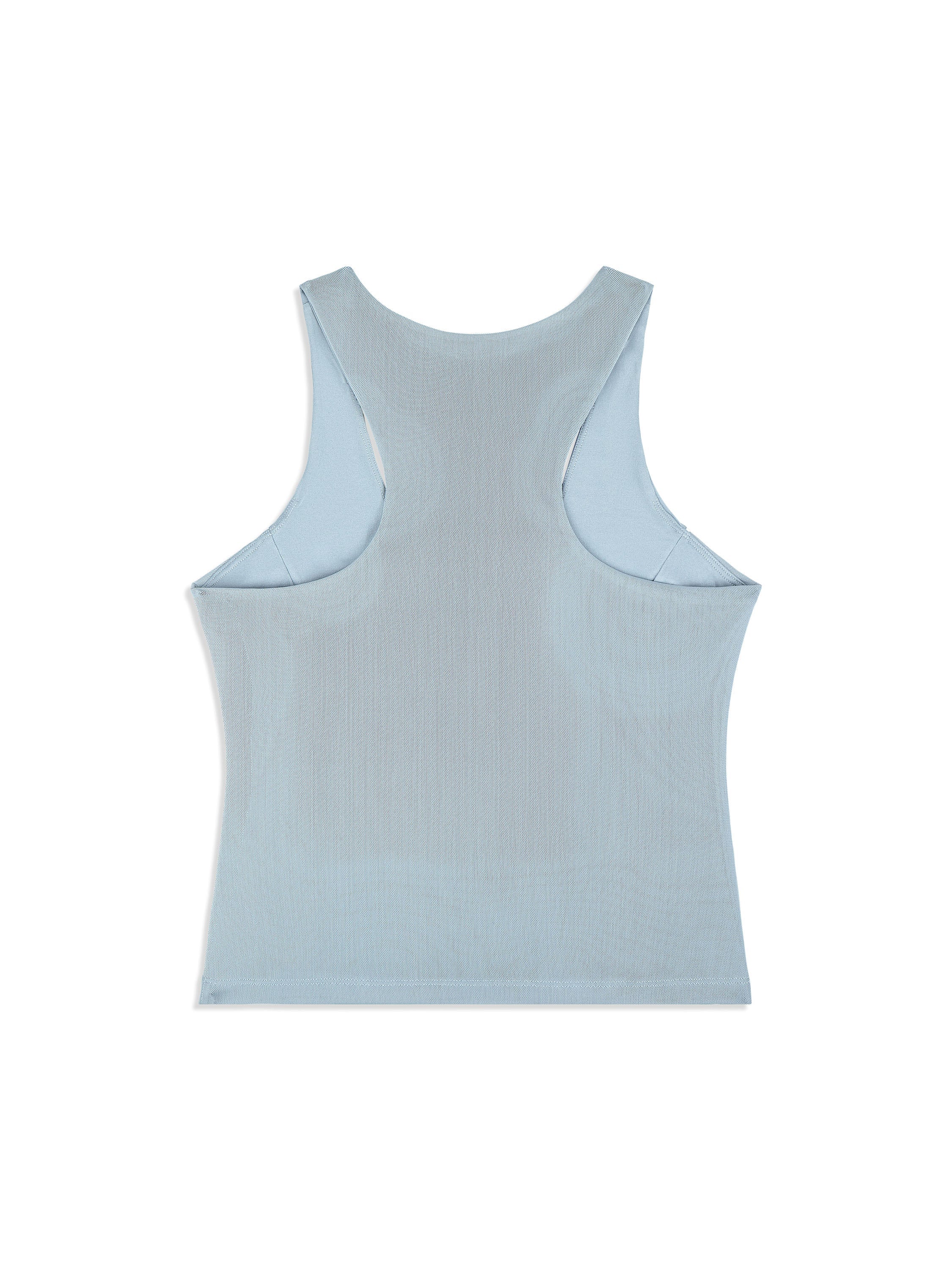 Scoop Neck Racerback Tank Top for Women — Mesh Panels Active Wear - gallery
