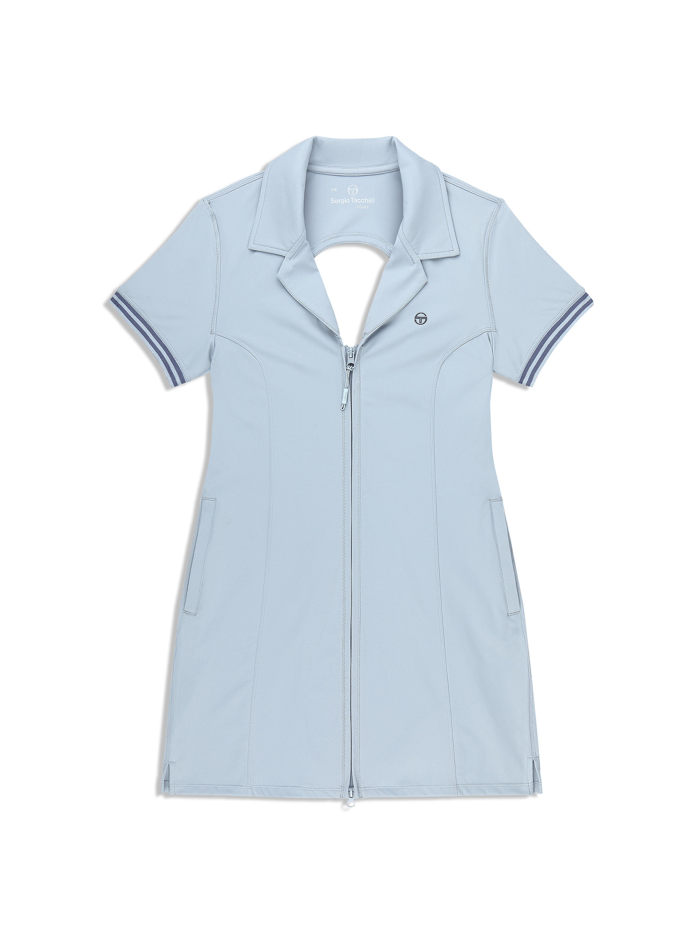 Performance Stretch Tennis Dress for Women — Cutout Back Princess Seams - gallery