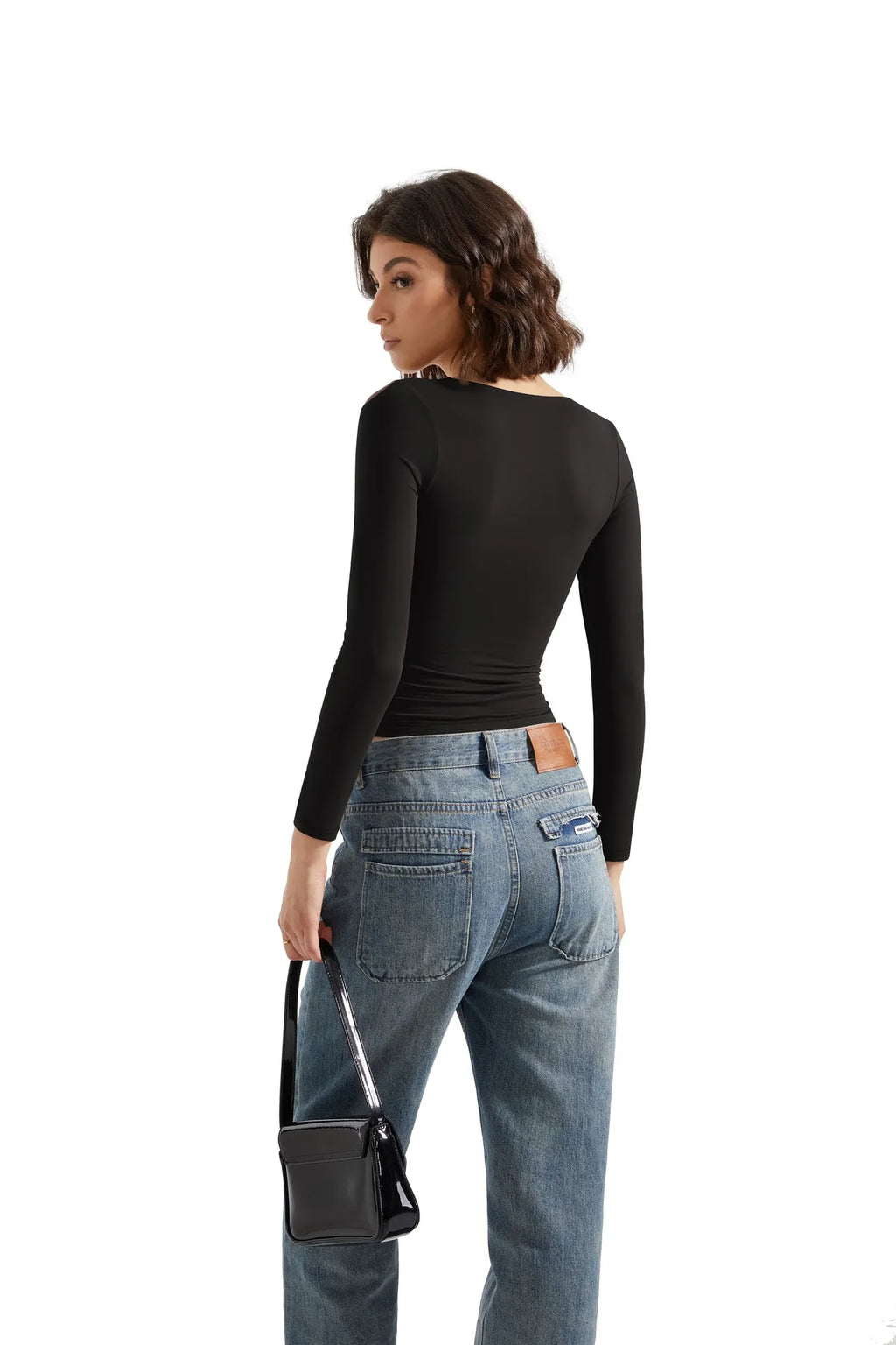 Buttery Soft V-Neck Long-Sleeve Shirt for Women - gallery