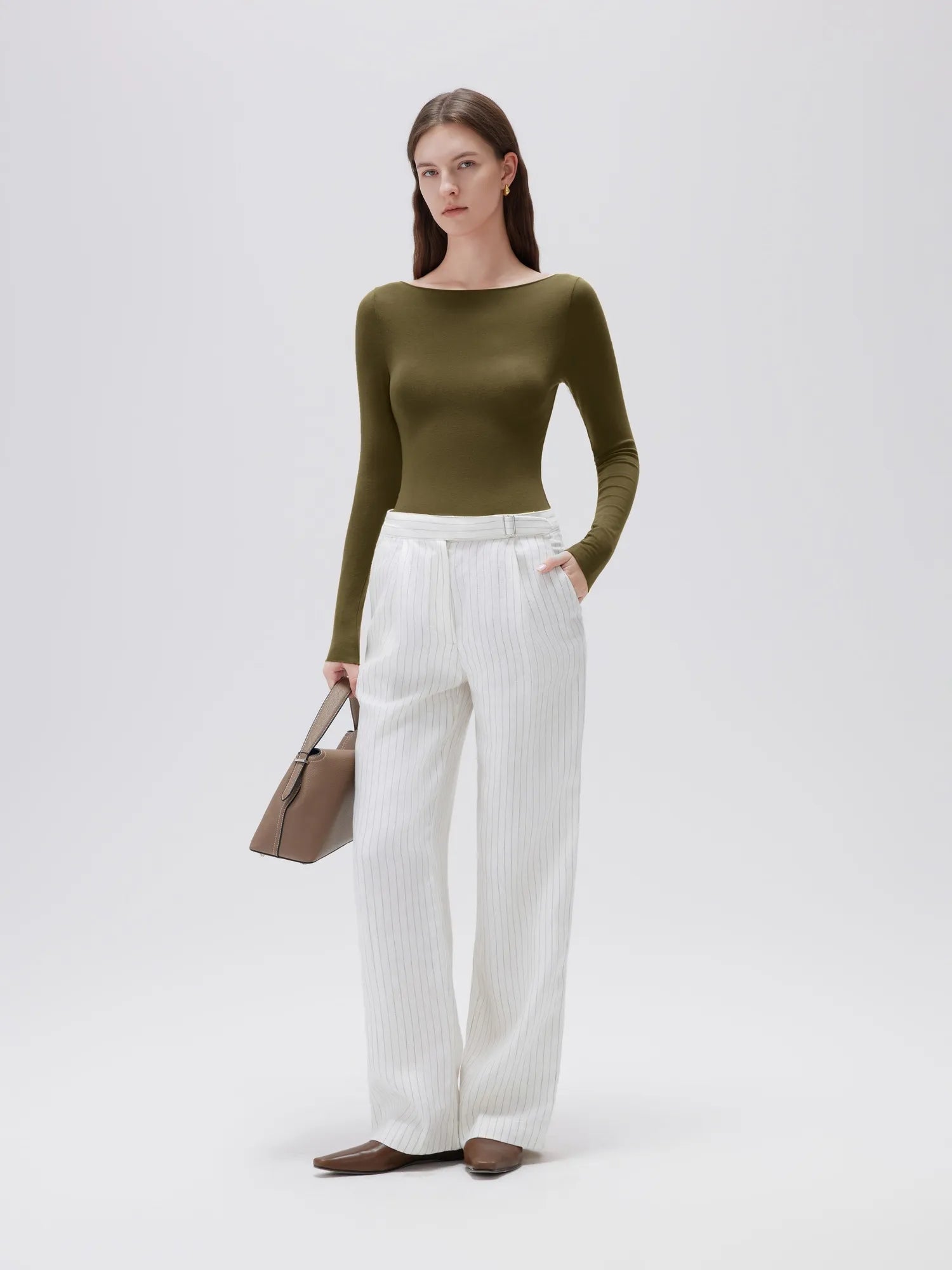 Cloud Cashmere Boat-Neck Long-Sleeve Shirt for Women - gallery