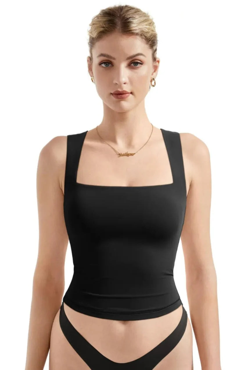 Buttery Soft Square-Neck Tank Top for Women
