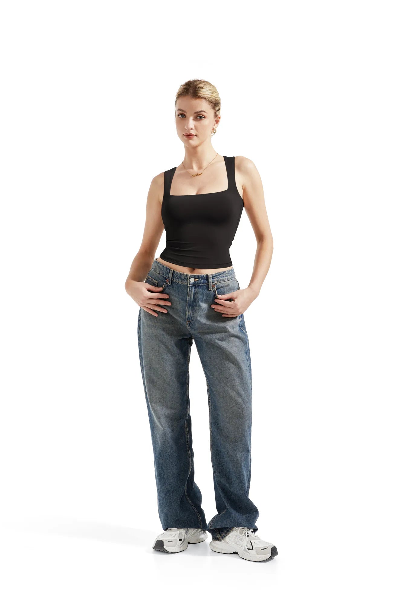 Buttery Soft Square-Neck Tank Top for Women - gallery
